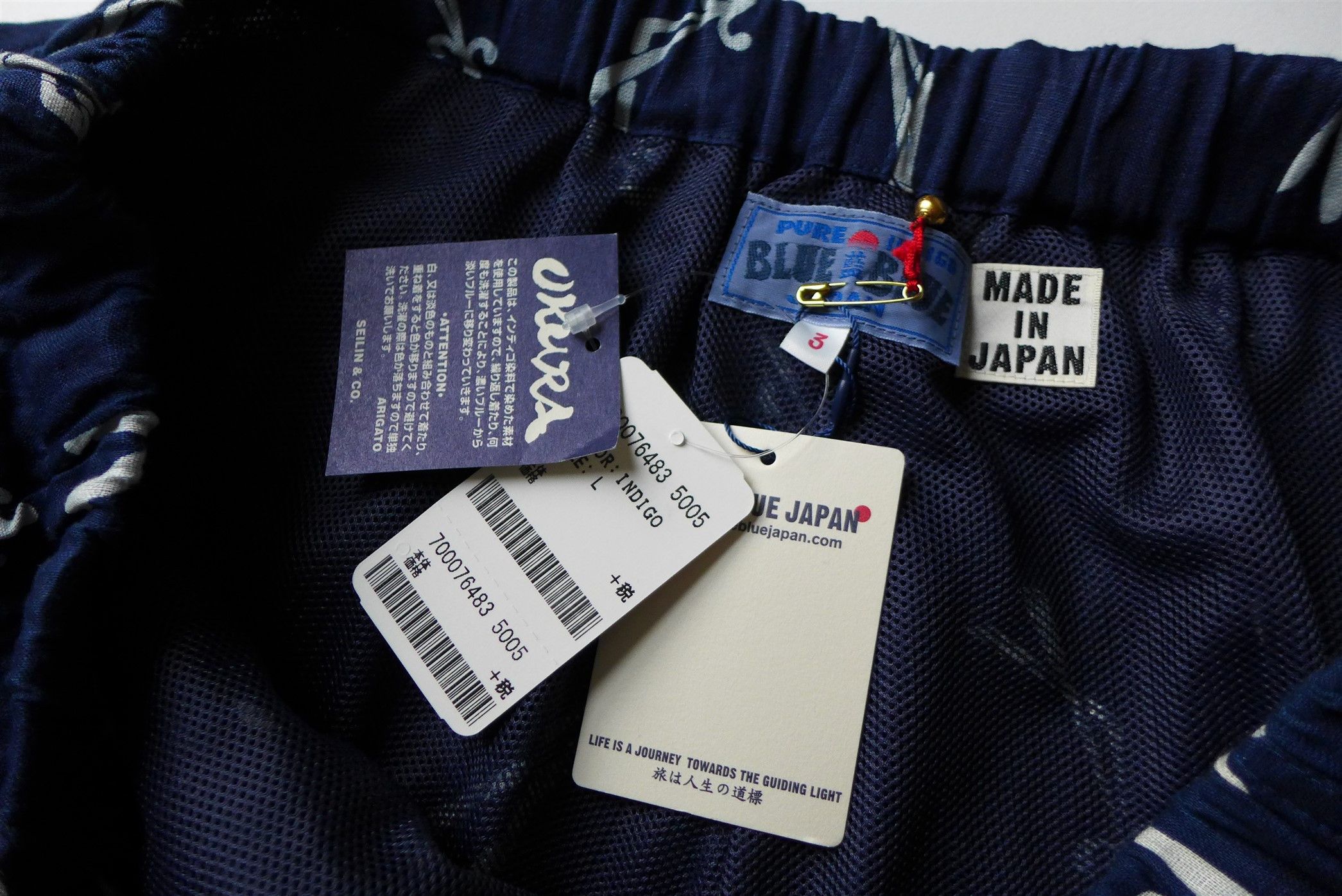 Blue Blue Japan Blue Blue Japan Matsuba Shorts -- Indigo Linen Size US 34 / EU 50 - 6 Thumbnail