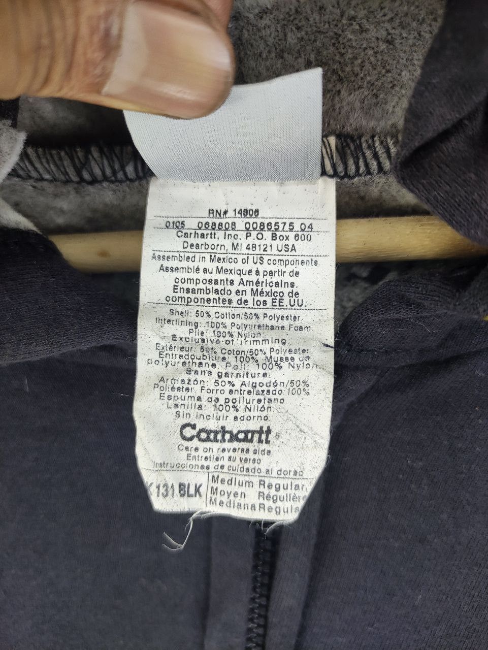 Carhartt × Vintage Vintage Carhartt Hoodie Zipper Size US L / EU 52-54 / 3 - 4 Thumbnail