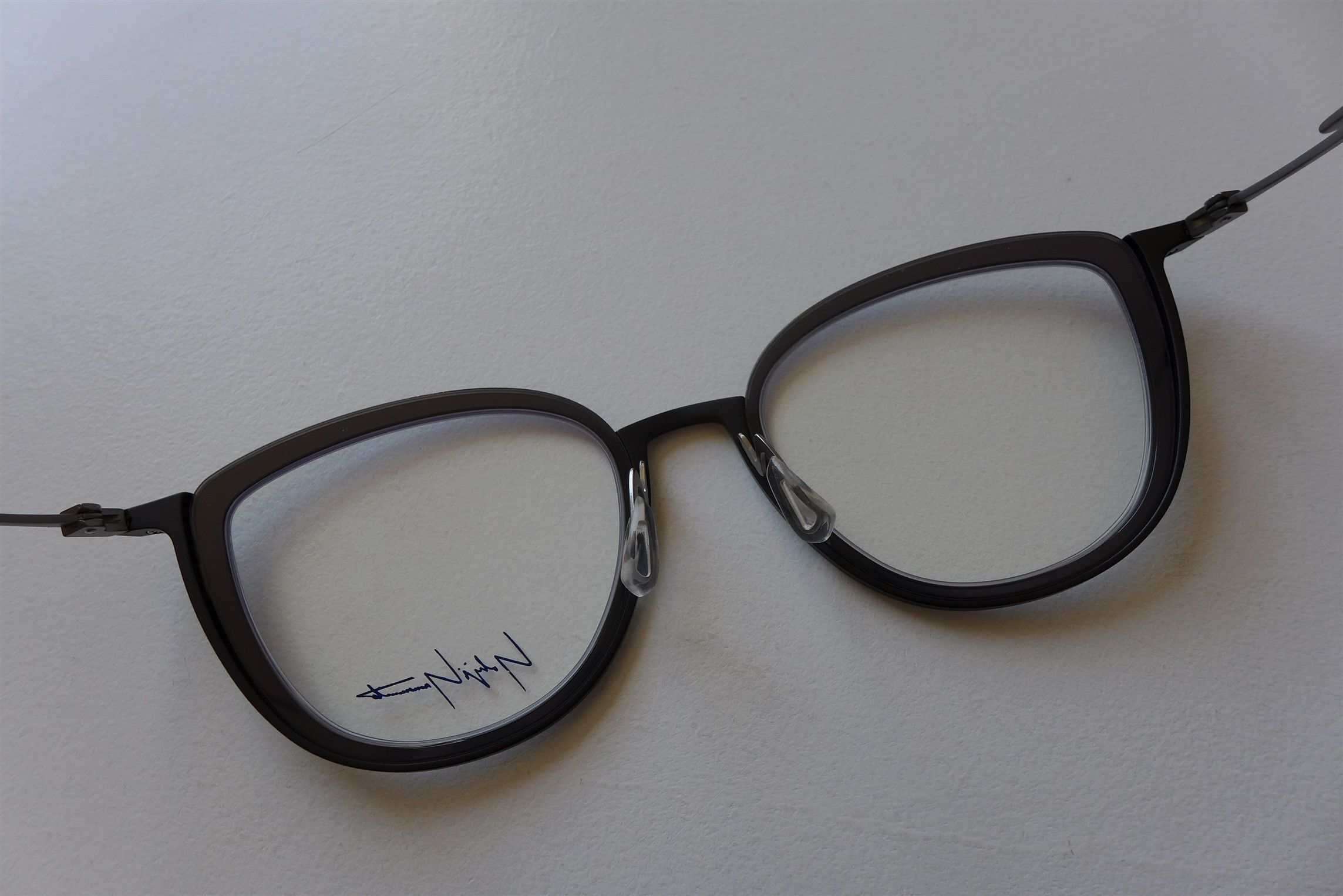 Yohji Yamamoto Yohji Yamamoto YY1041 Optical Glasses - Black & Gunmetal Size ONE SIZE - 12 Thumbnail
