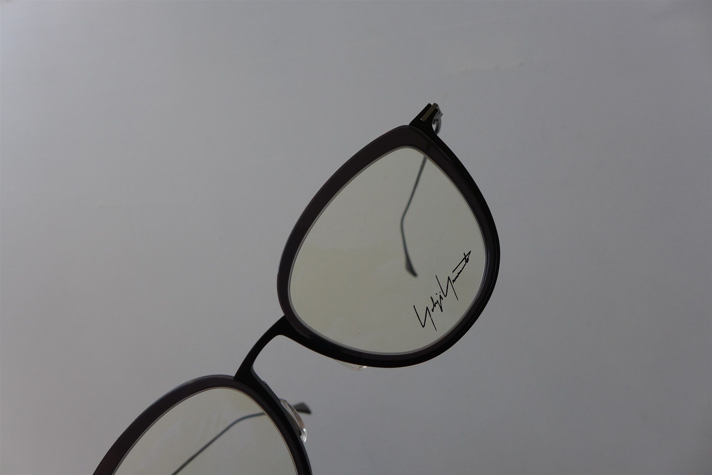 Yohji Yamamoto Yohji Yamamoto YY1041 Optical Glasses - Black & Gunmetal Size ONE SIZE - 17 Thumbnail