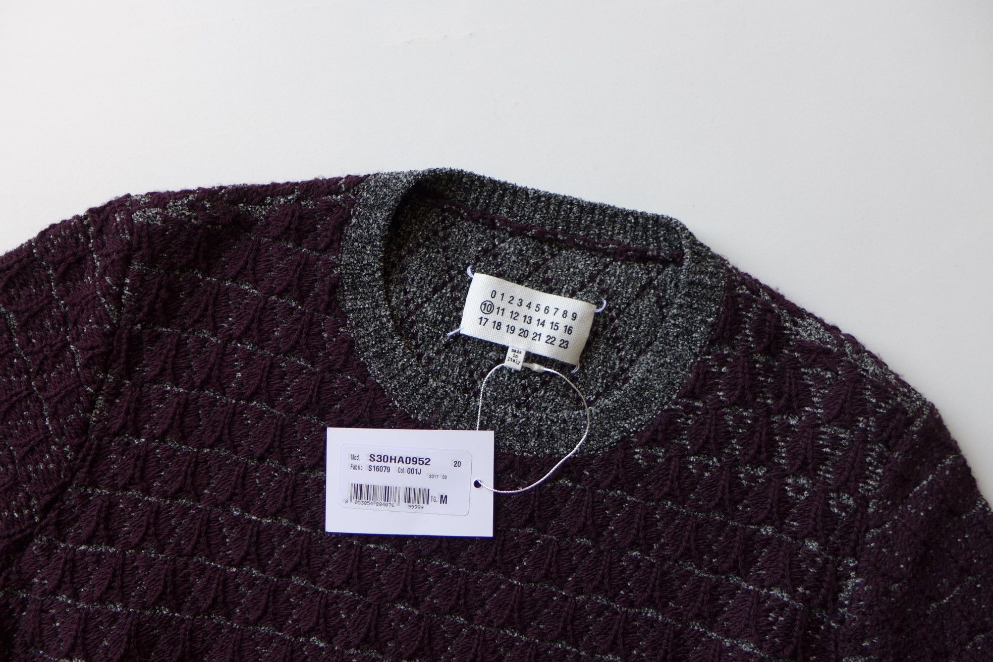 Maison Margiela Margiela FW17 Jacquard chenille Crew Neck Wool Sweater Size US M / EU 48-50 / 2 - 9 Thumbnail