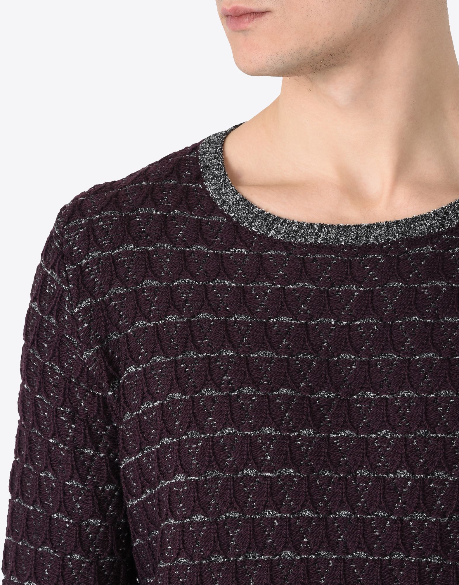 Maison Margiela Margiela FW17 Jacquard chenille Crew Neck Wool Sweater Size US M / EU 48-50 / 2 - 2 Thumbnail