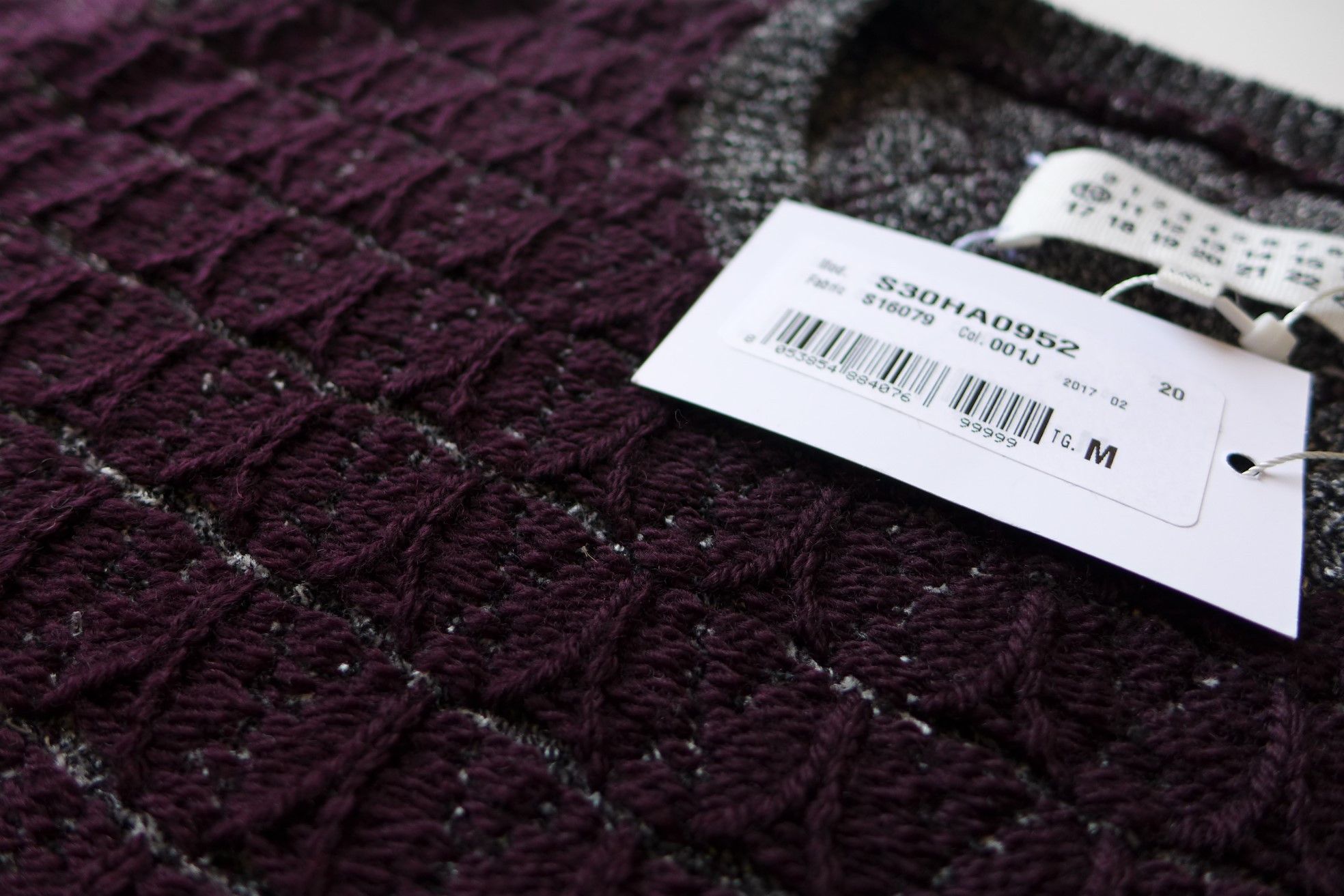 Maison Margiela Margiela FW17 Jacquard chenille Crew Neck Wool Sweater Size US M / EU 48-50 / 2 - 12 Thumbnail