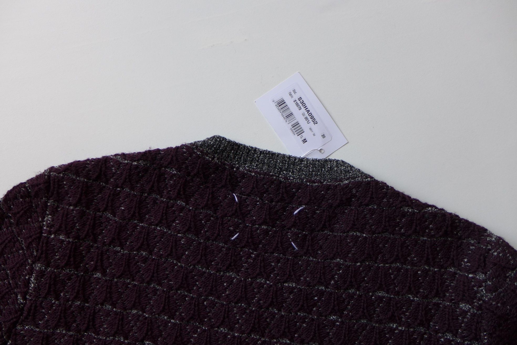 Maison Margiela Margiela FW17 Jacquard chenille Crew Neck Wool Sweater Size US M / EU 48-50 / 2 - 10 Thumbnail