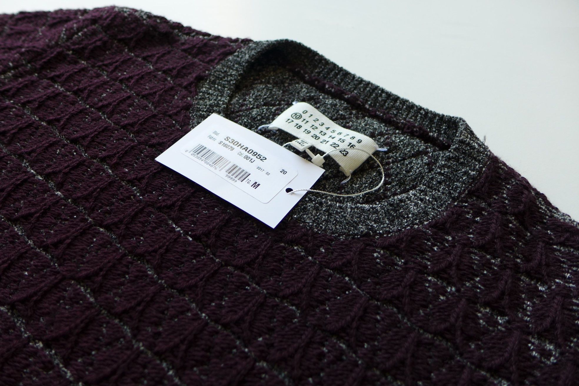 Maison Margiela Margiela FW17 Jacquard chenille Crew Neck Wool Sweater Size US M / EU 48-50 / 2 - 11 Thumbnail