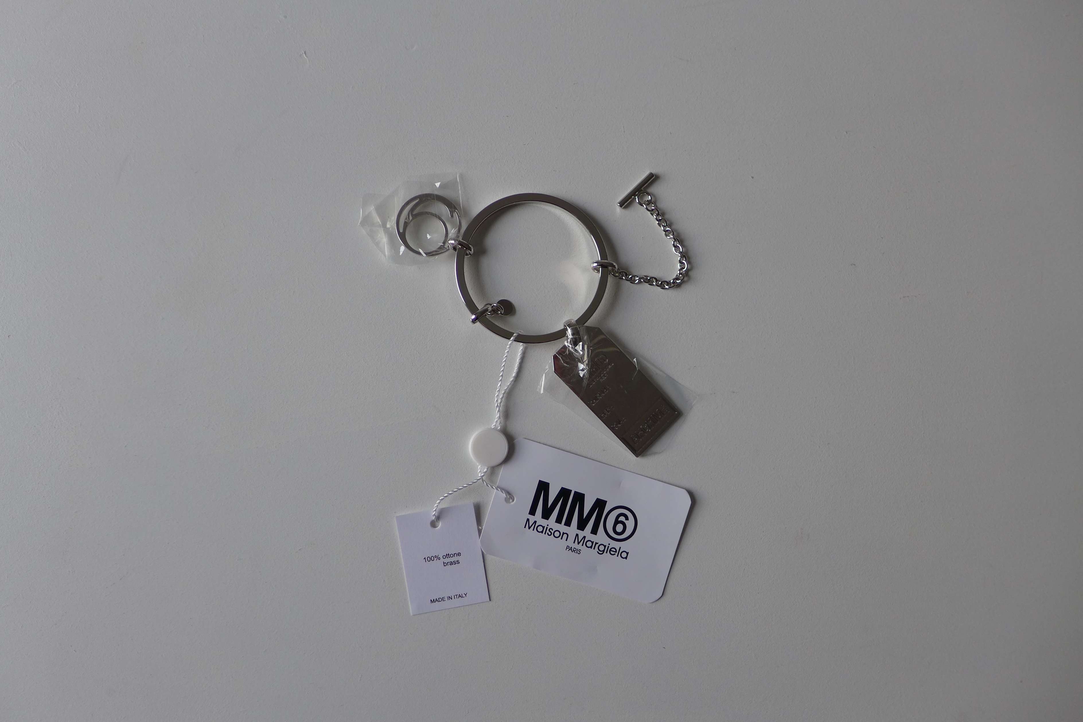 image of Maison Margiela Margiela Mm6 Silver Charm Bracelet, Men's (Size 30)