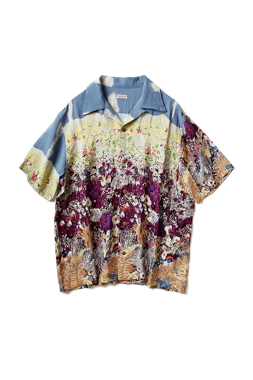 image of Kapital Navajoland Aloha Rayon Shirt, Men's (Size XL)