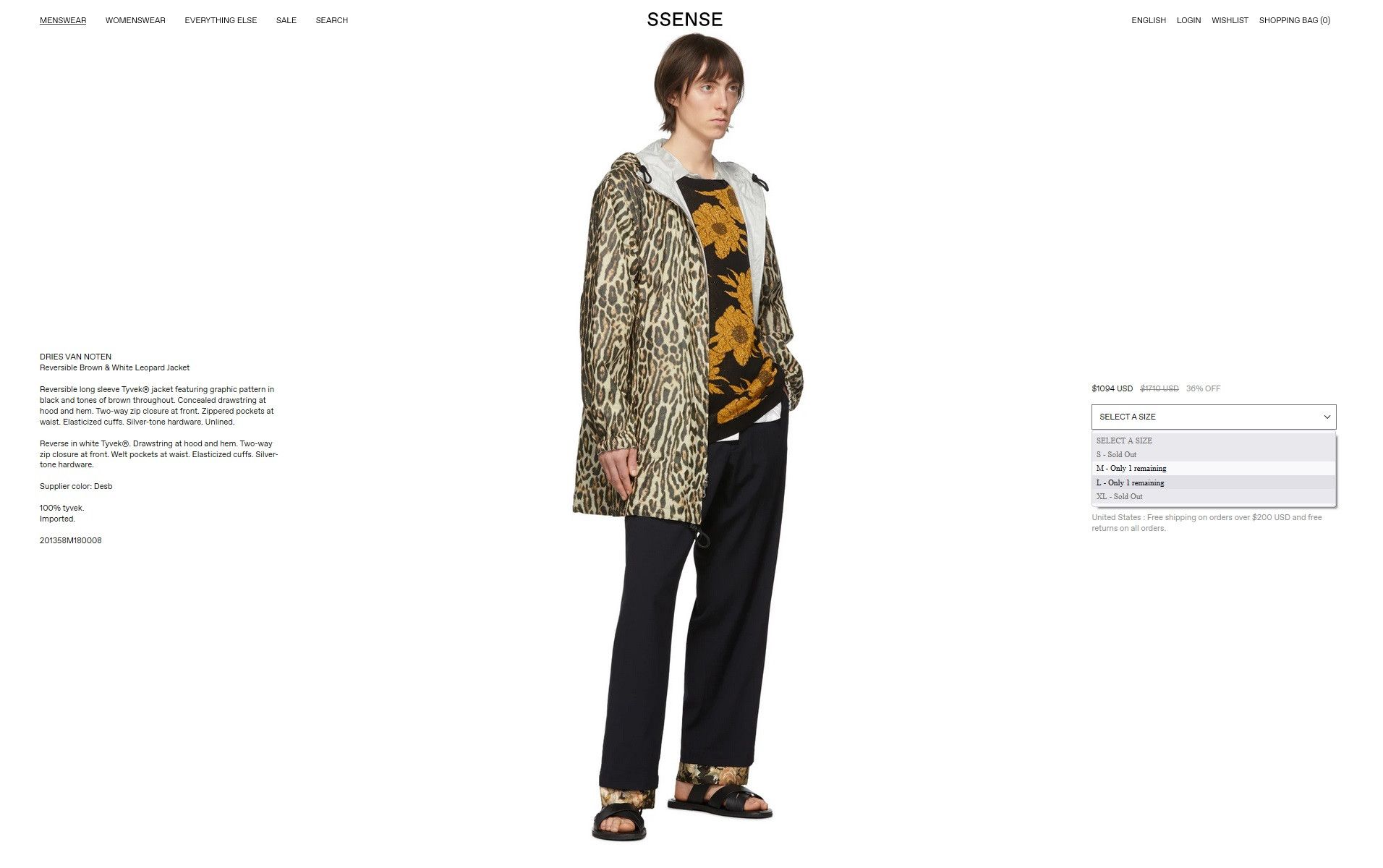 Dries Van Noten Dries Van Noten Velsh Reversible Jacket - White / Leopard Size US XL / EU 56 / 4 - 25 Thumbnail