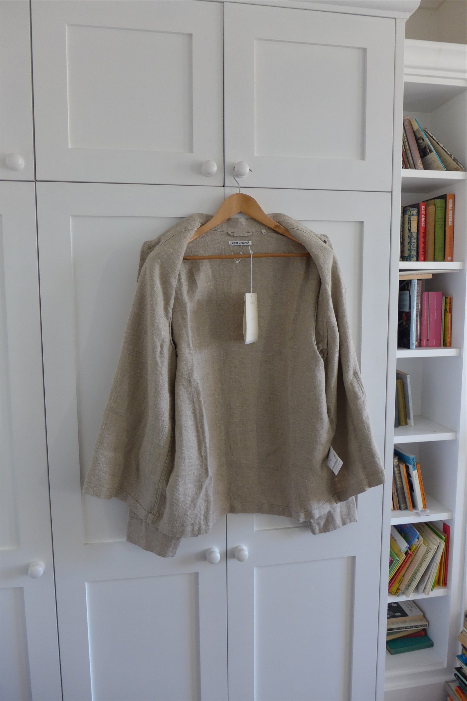 Our Legacy Our Legacy Box Archive Jacket - Ecru Raw Herringbone Linen Size US M / EU 48-50 / 2 - 5 Thumbnail