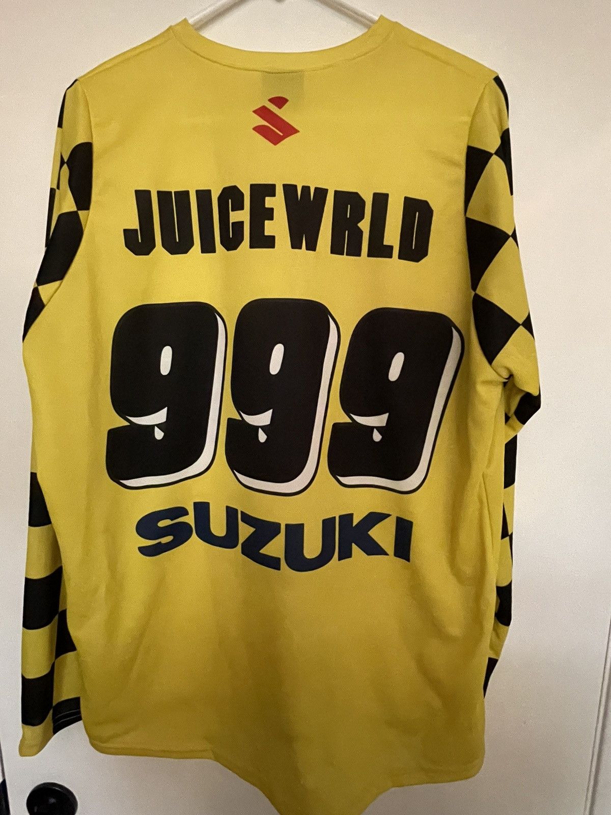 Image of Juice Wrld X Suzuki Moto Jersey in Yellow, Men's (Size XL)