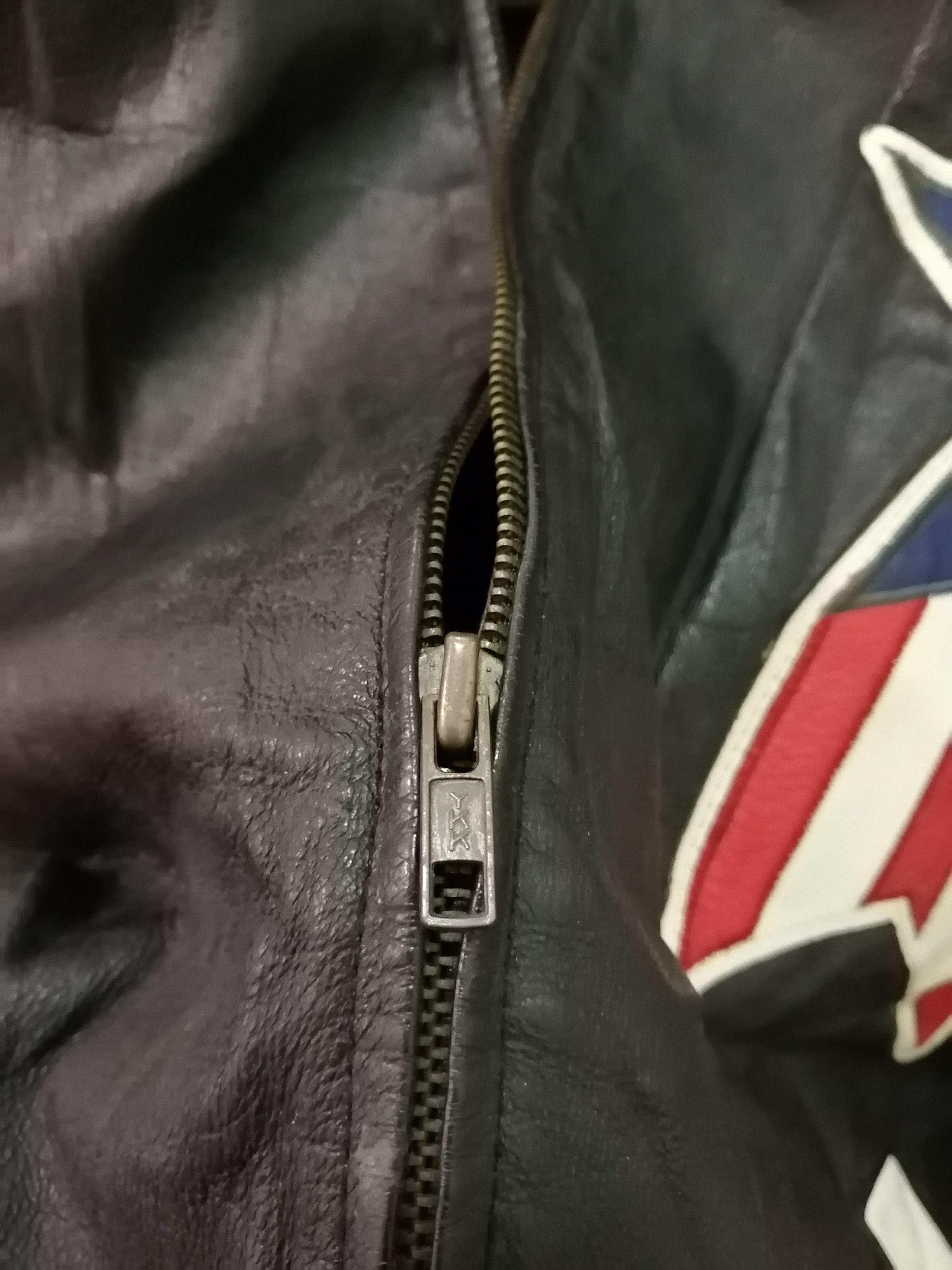Japanese Brand GIN URBAN Varsity Usa Patch Leather Jacket Size US M / EU 48-50 / 2 - 7 Thumbnail
