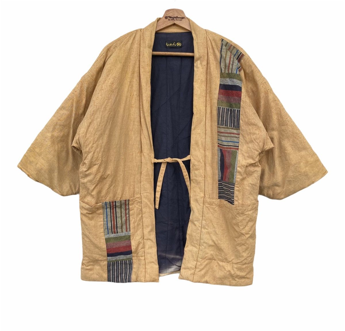 Japanese Brand Vtg HaoriNoragi Hanten Distressed Patchwork Japanese Kimono Size US L / EU 52-54 / 3 - 1 Thumbnail