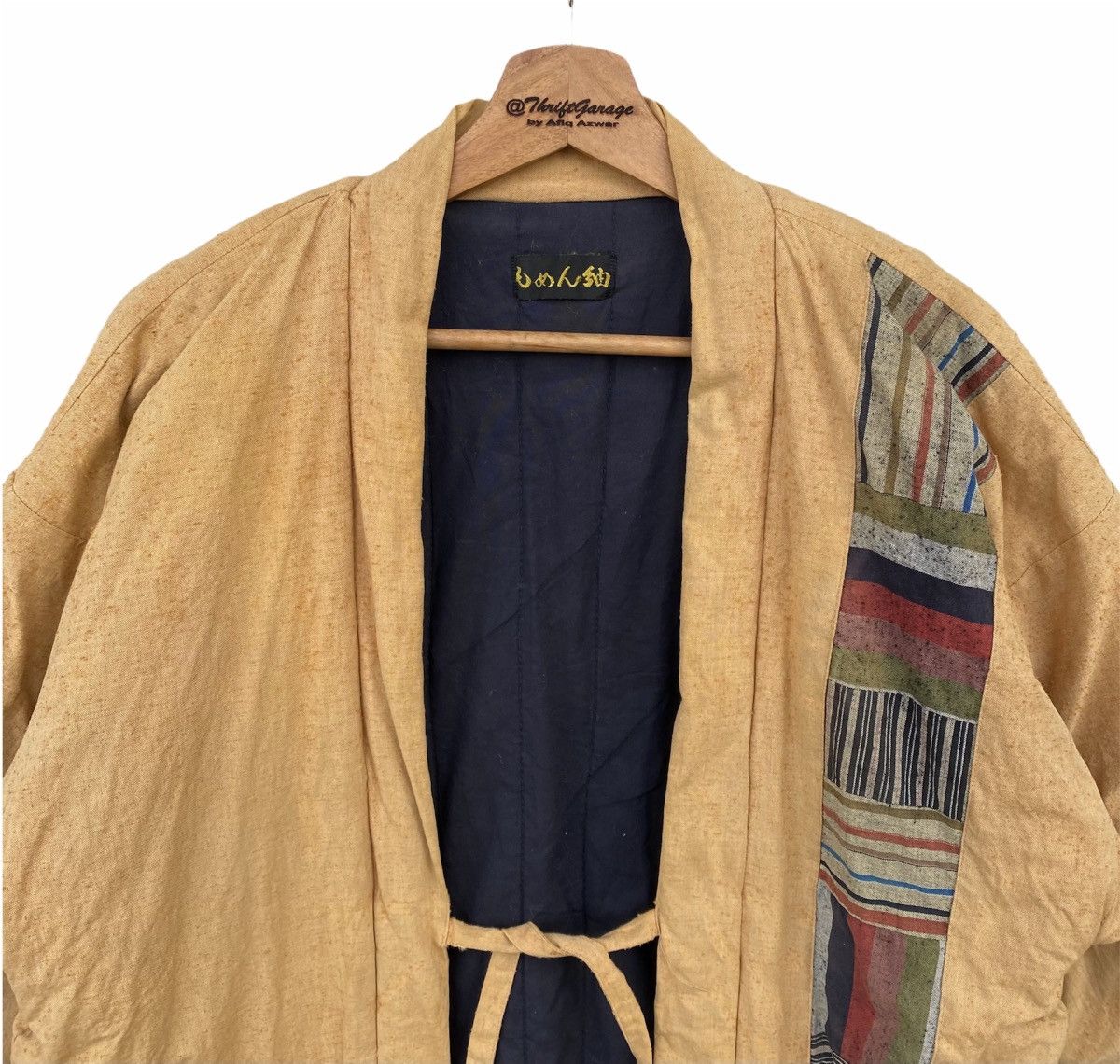 Japanese Brand Vtg HaoriNoragi Hanten Distressed Patchwork Japanese Kimono Size US L / EU 52-54 / 3 - 2 Thumbnail