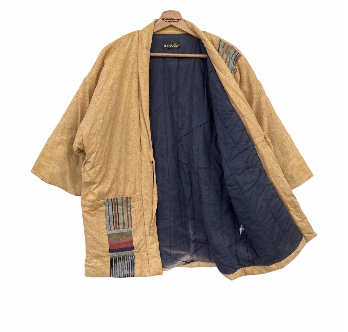 Japanese Brand Vtg HaoriNoragi Hanten Distressed Patchwork Japanese Kimono Size US L / EU 52-54 / 3 - 7 Thumbnail