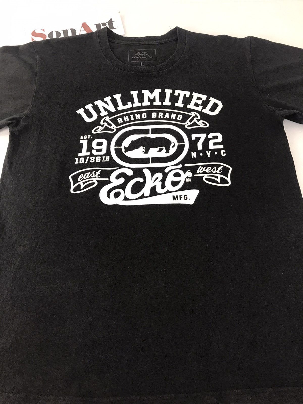 Ecko Unltd. Unlimited Ecko Rhino Brand Black Tee Design Size US L / EU 52-54 / 3 - 3 Thumbnail