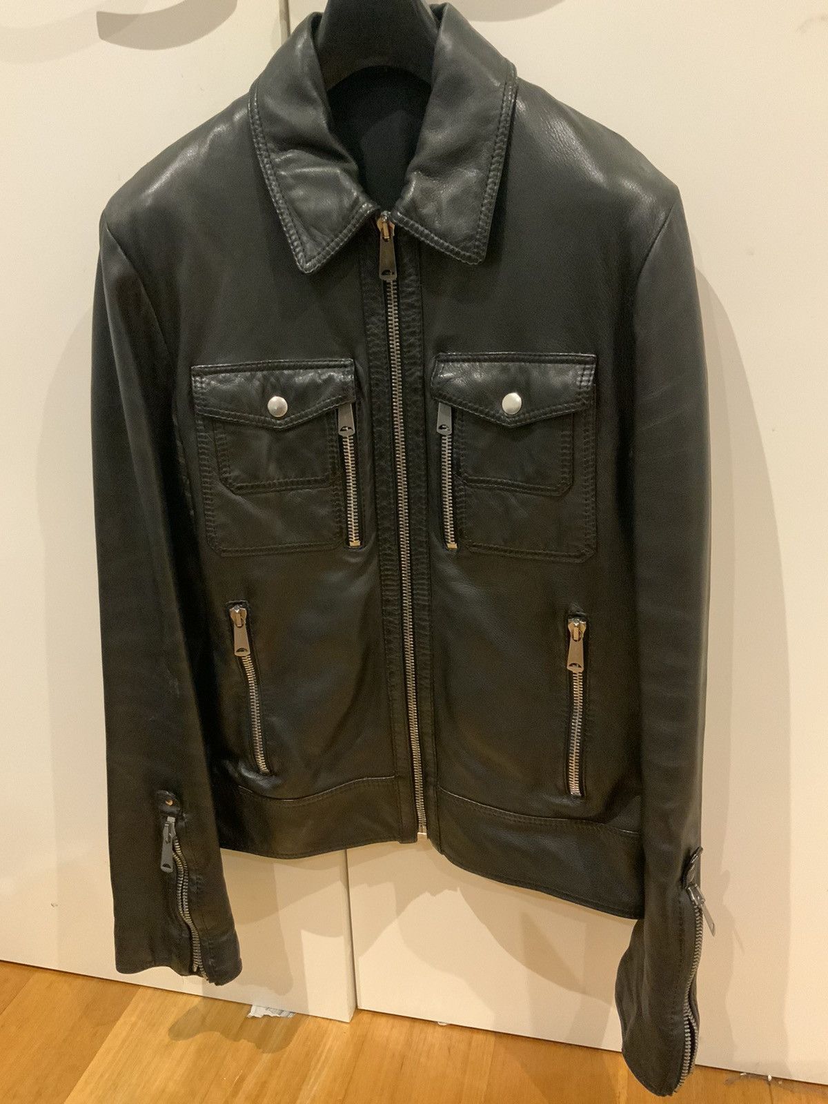 Dior AW06 Leather Jacket Size US S / EU 44-46 / 1 - 1 Thumbnail