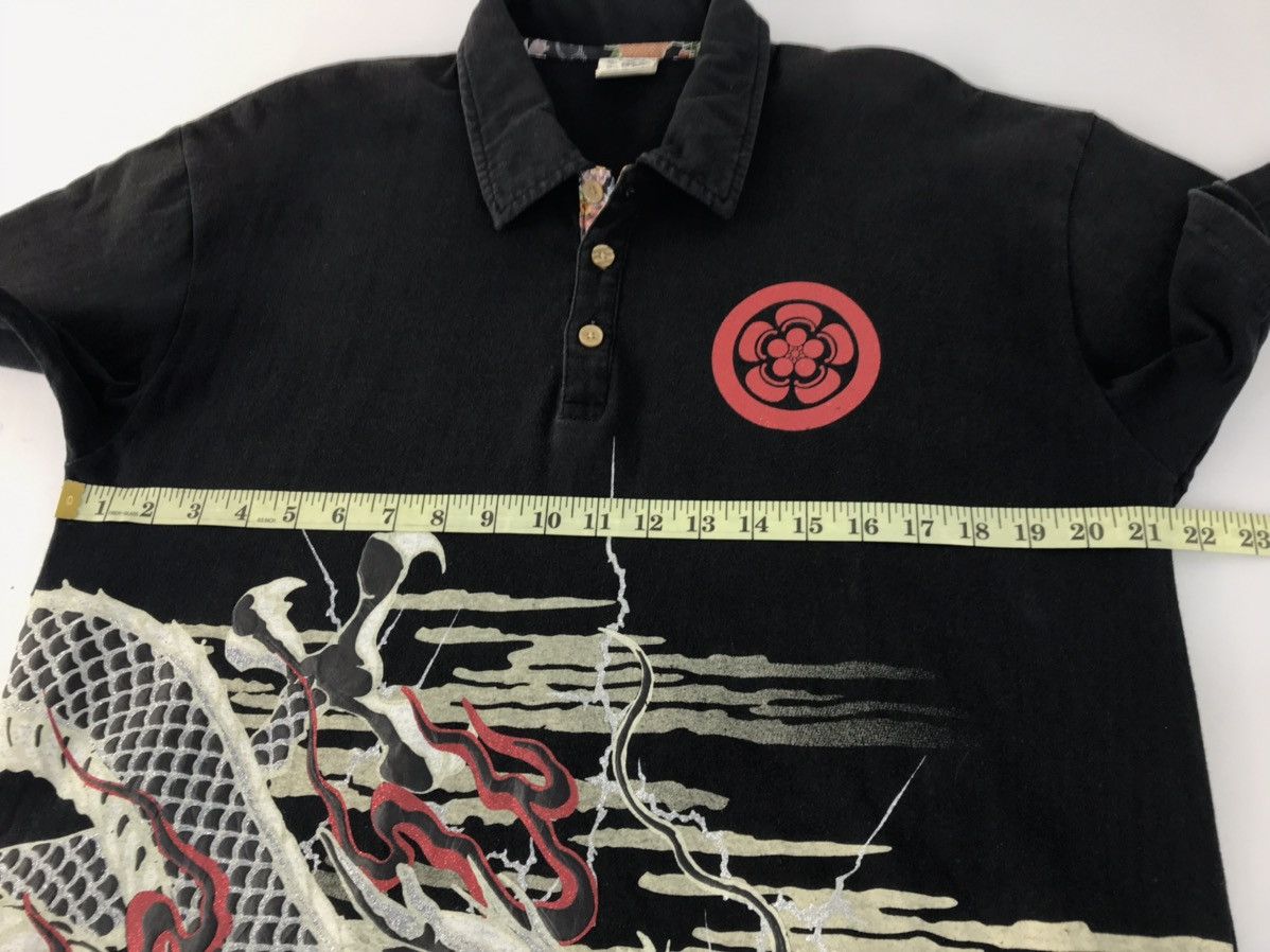 Japanese Brand Japanese Brand Overprint Dragon 🐉 Polo T-Shirt Design Size US L / EU 52-54 / 3 - 10 Thumbnail