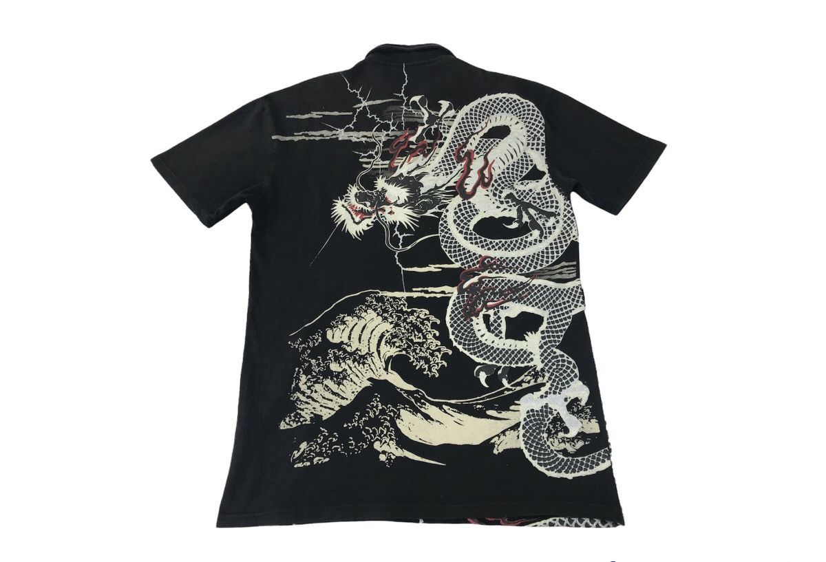 Japanese Brand Overprint Dragon 🐉 Polo T-Shirt Design