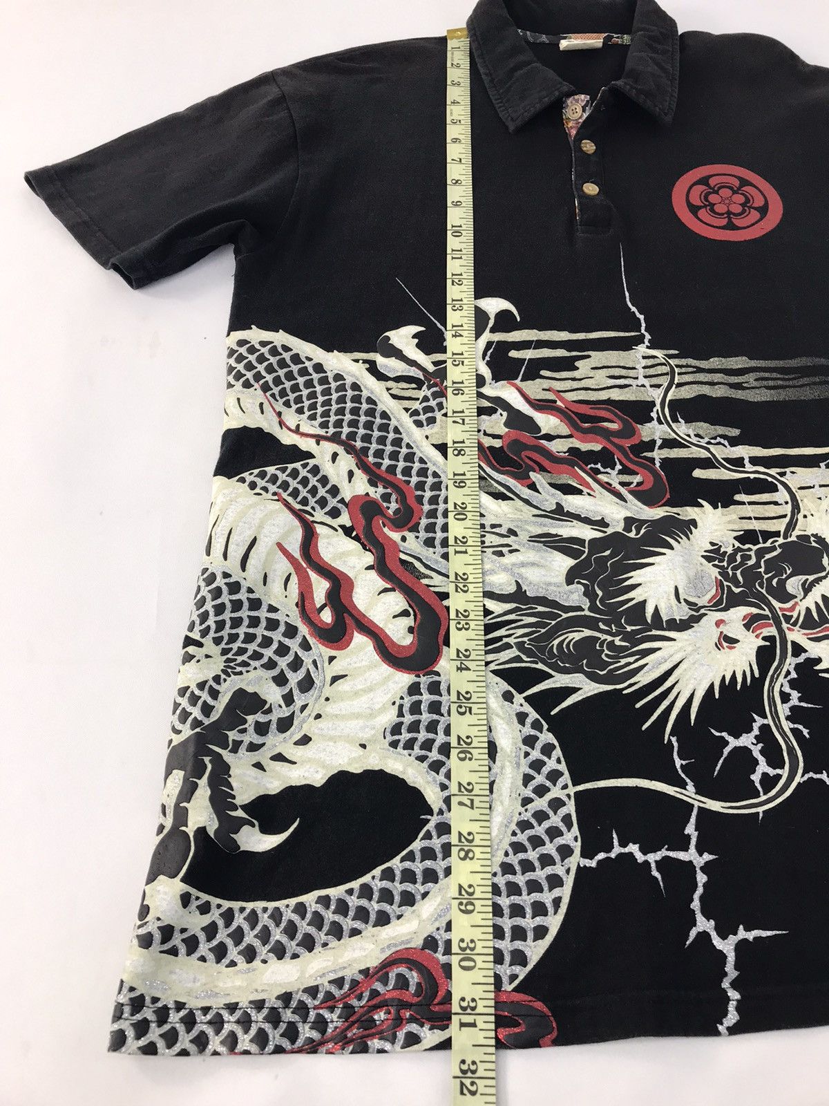 Japanese Brand Japanese Brand Overprint Dragon 🐉 Polo T-Shirt Design Size US L / EU 52-54 / 3 - 11 Thumbnail