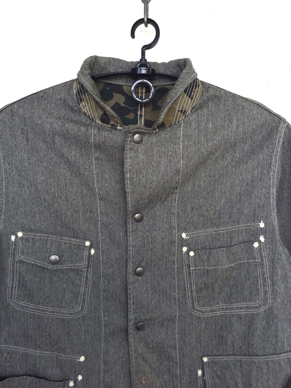 Kapital Kapital Camo 4 Pocket Snap Button Worker Jacket Size US M / EU 48-50 / 2 - 10 Thumbnail