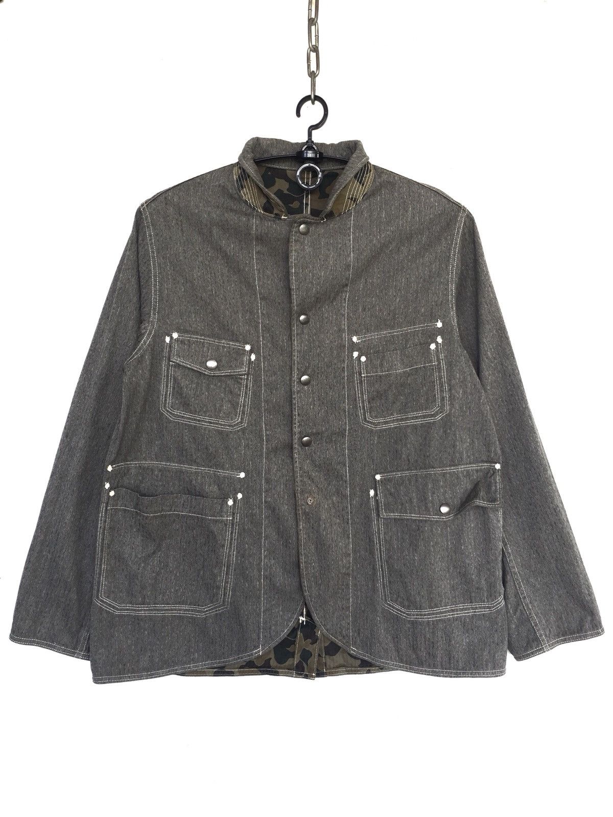 Kapital Kapital Camo 4 Pocket Snap Button Worker Jacket Size US M / EU 48-50 / 2 - 3 Thumbnail