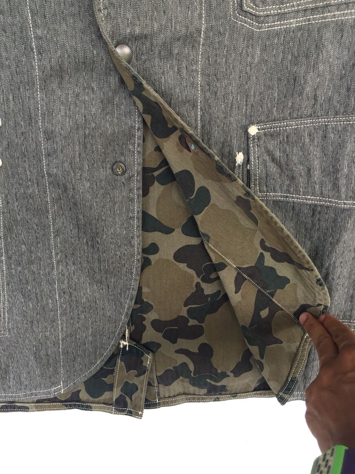 Kapital Kapital Camo 4 Pocket Snap Button Worker Jacket Size US M / EU 48-50 / 2 - 16 Thumbnail