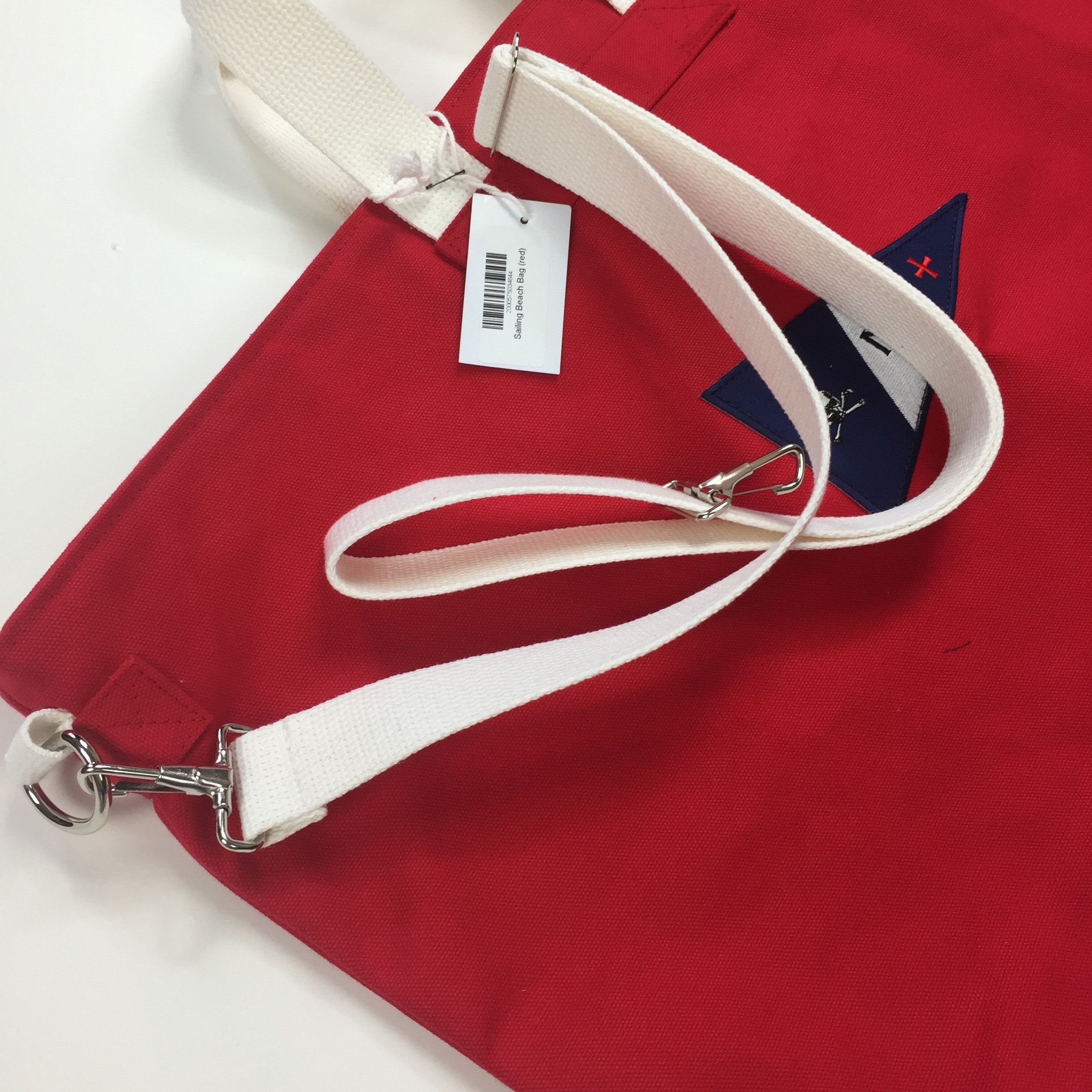 Noah Red Logo Canvas Holdall Bag DS