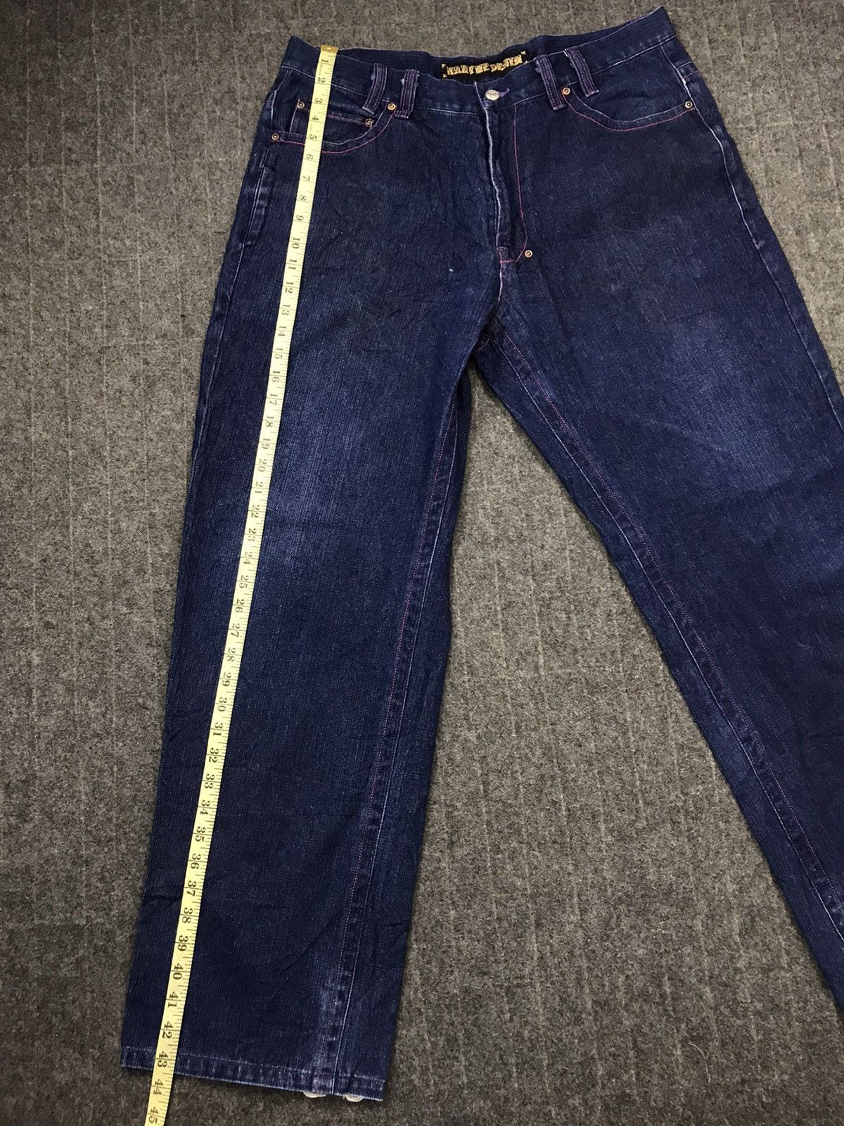 Japanese Brand × Vintage Avalanche Krhyme Denim Straight Cut Embroidery Wing Logo Size US 36 / EU 52 - 11 Thumbnail