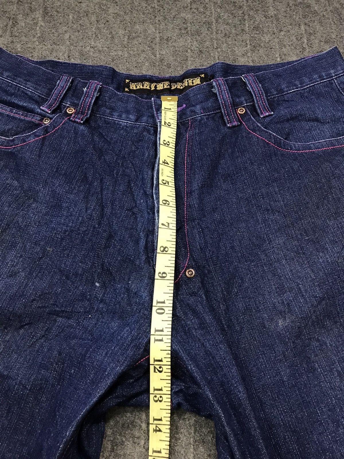Japanese Brand × Vintage Avalanche Krhyme Denim Straight Cut Embroidery Wing Logo Size US 36 / EU 52 - 13 Thumbnail