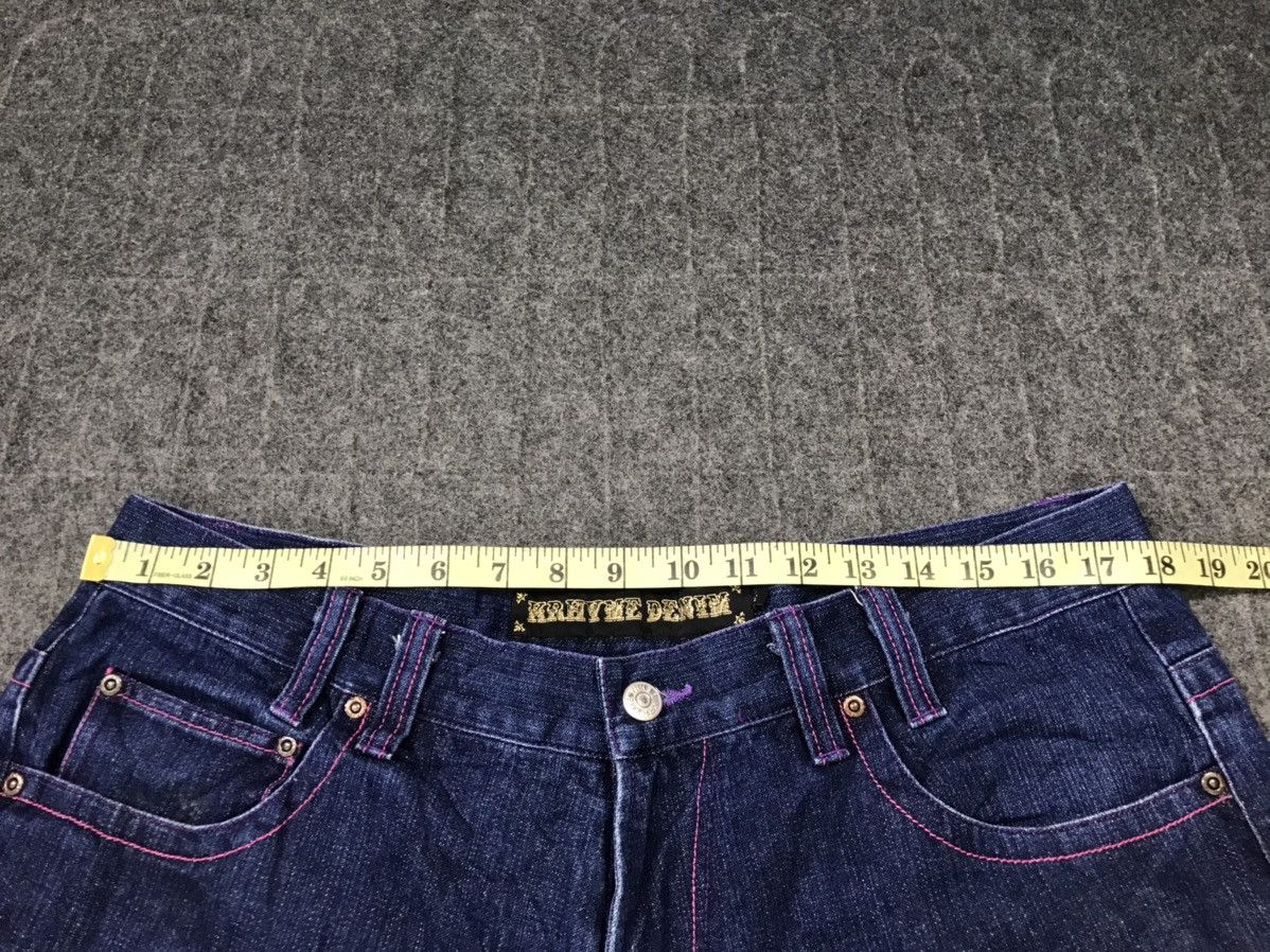 Japanese Brand × Vintage Avalanche Krhyme Denim Straight Cut Embroidery Wing Logo Size US 36 / EU 52 - 10 Thumbnail