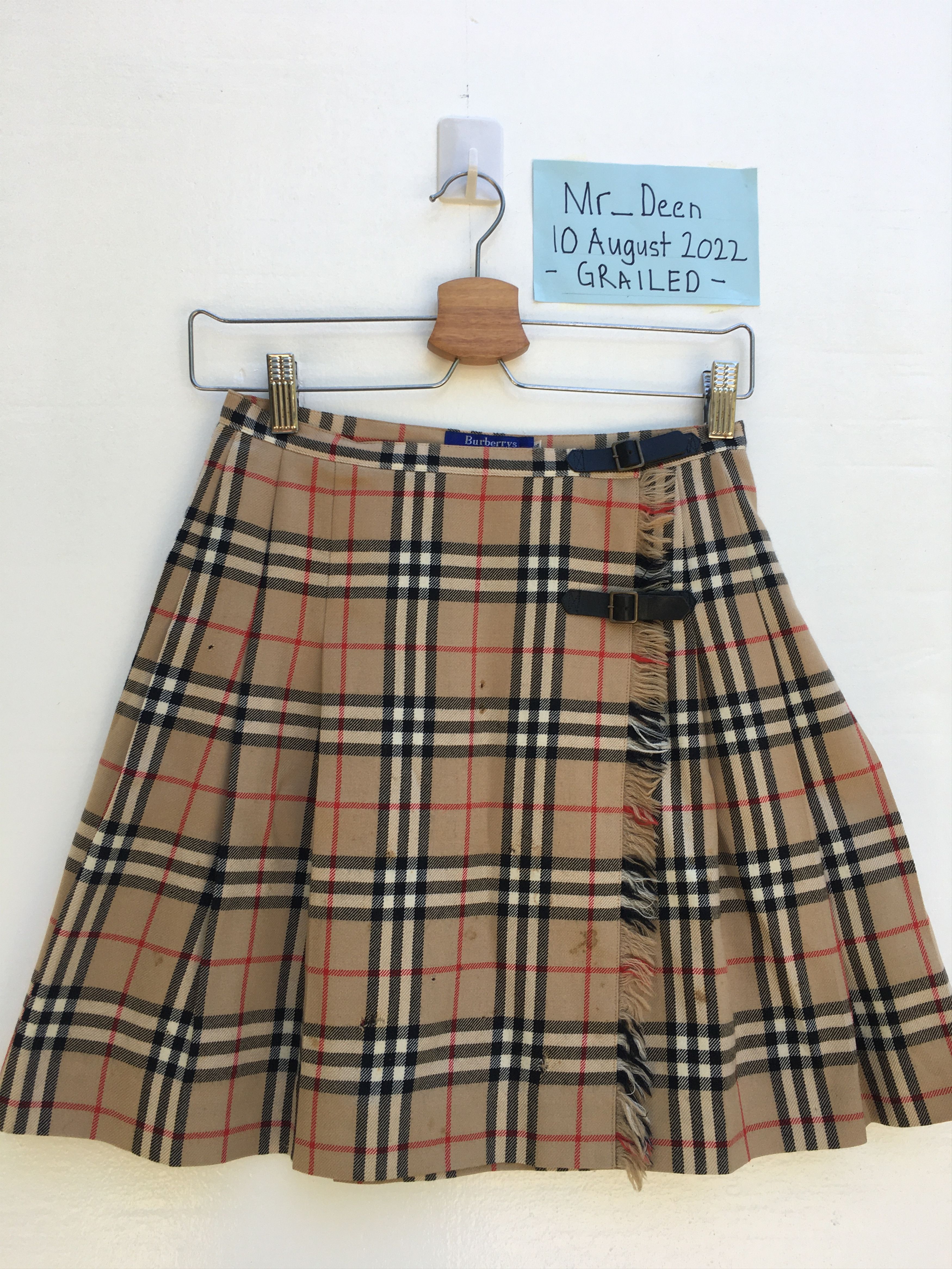 Burberry Vintage Burberry Checkered Mini Skirt Size 24" / US 00 / IT 34 - 3 Thumbnail