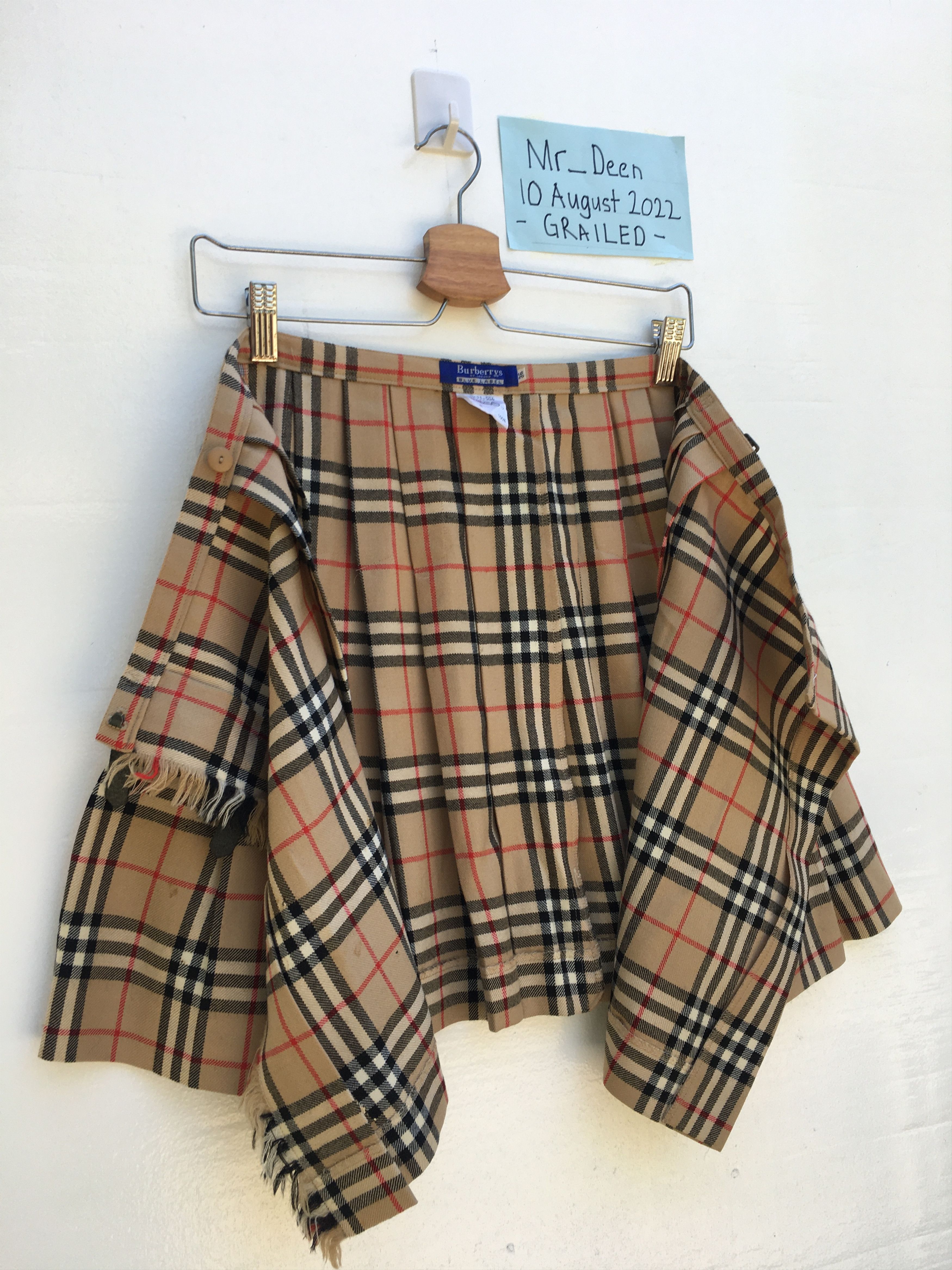 Burberry Vintage Burberry Checkered Mini Skirt Size 24" / US 00 / IT 34 - 5 Thumbnail