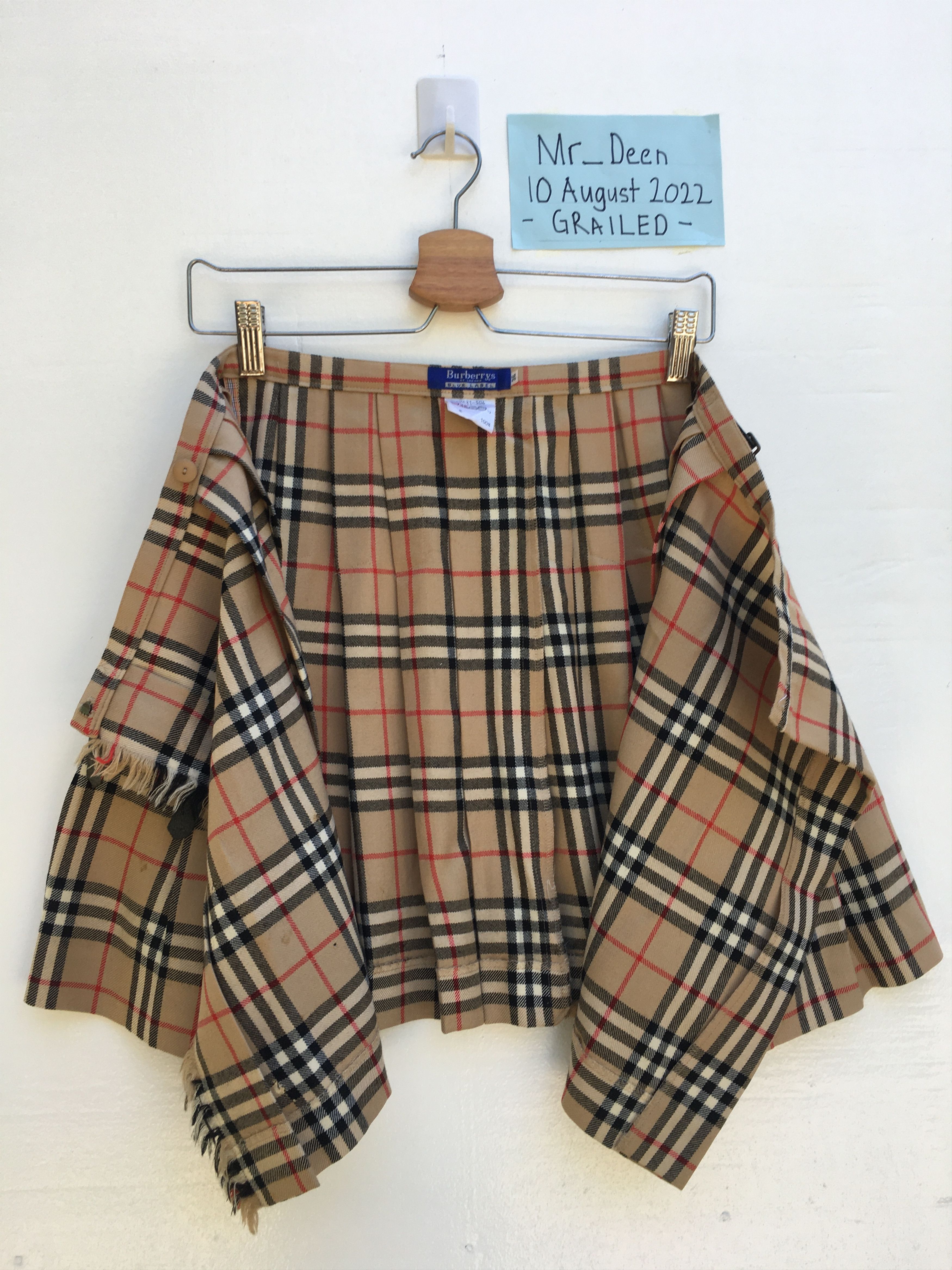 Burberry Vintage Burberry Checkered Mini Skirt Size 24" / US 00 / IT 34 - 4 Thumbnail
