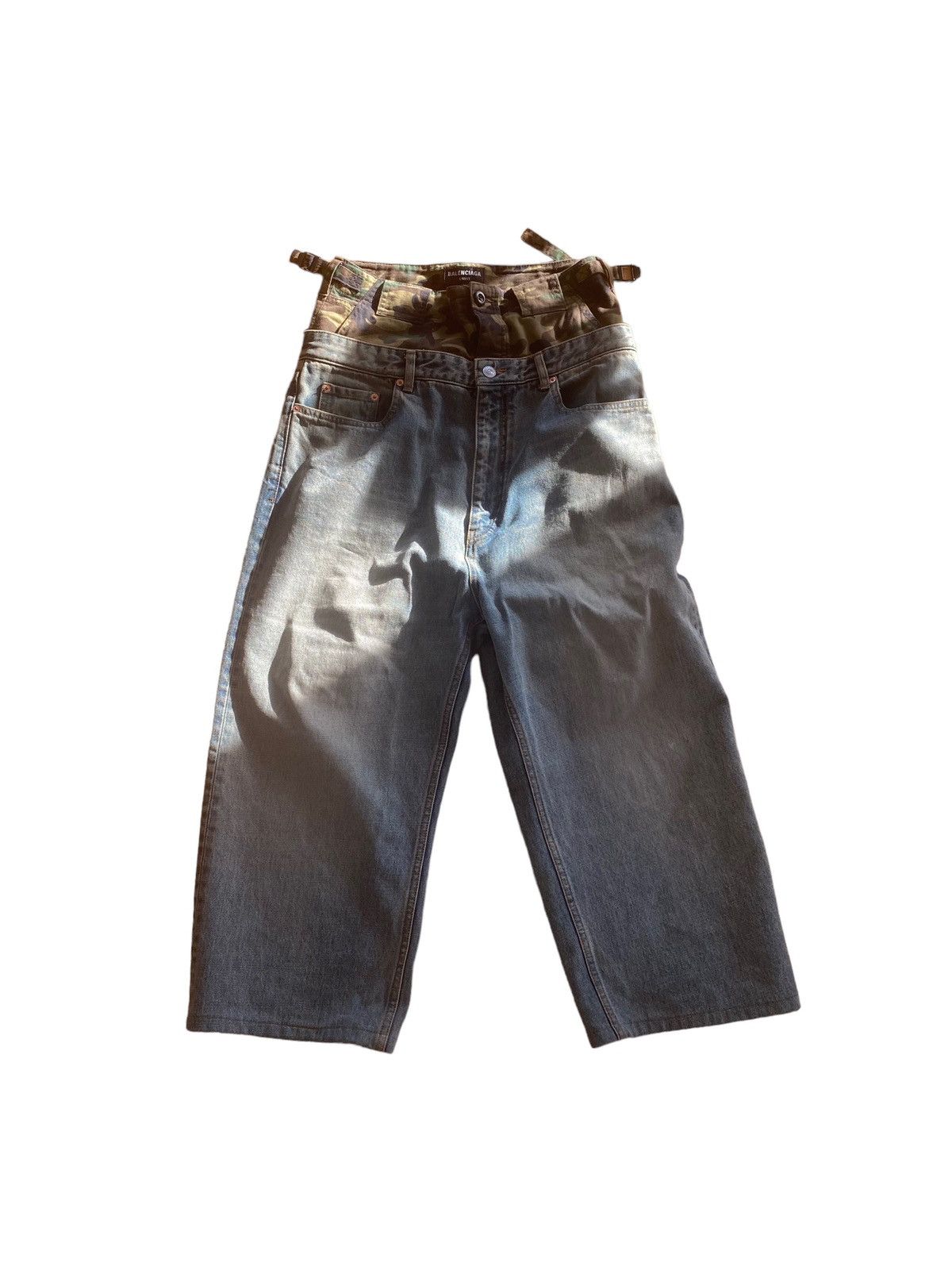 Balenciaga fw21 afterworld double waisted jeans