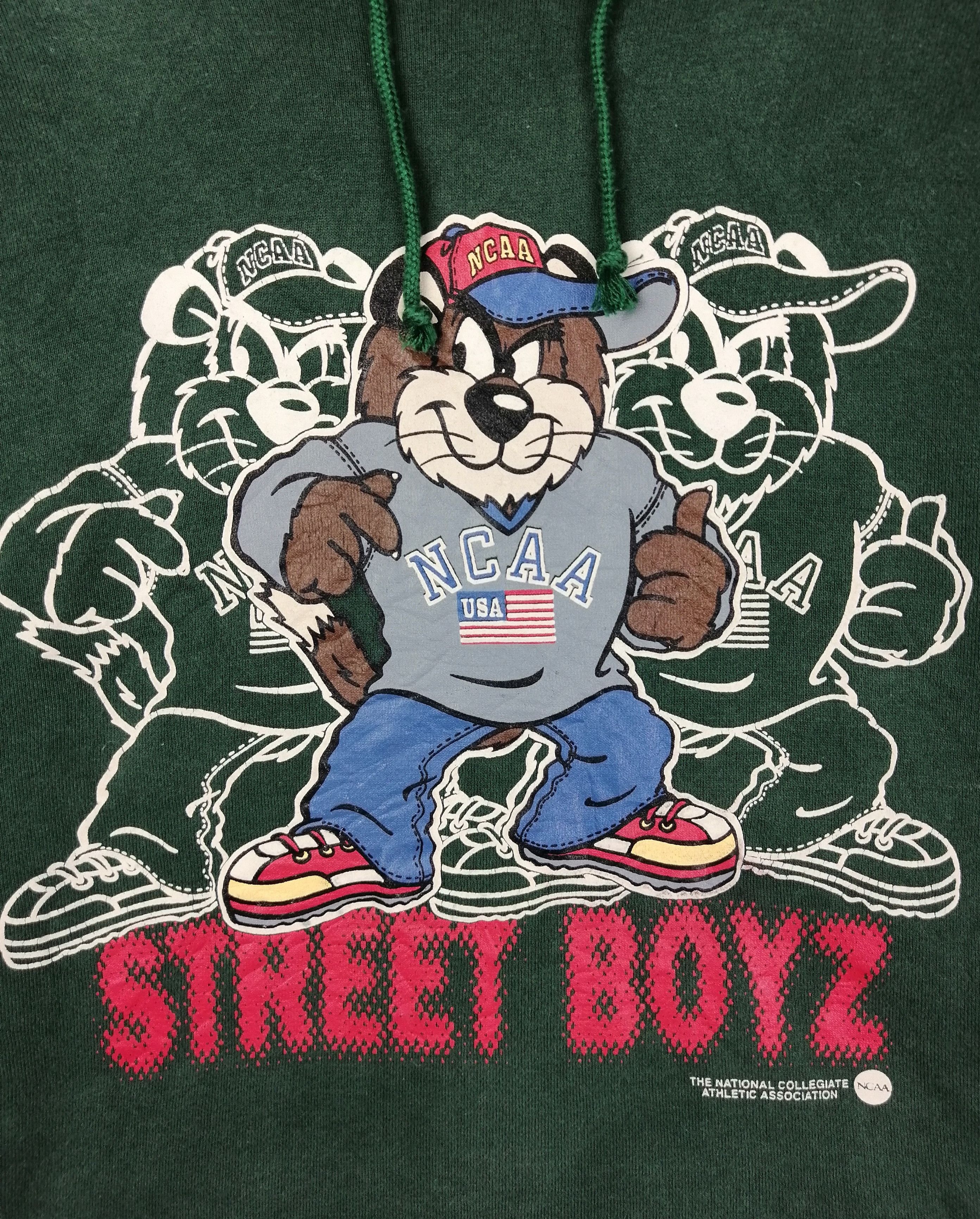 NCAA × Vintage NCAA Junior Vintage Street Boyz Big Logo Hoodie Size US L / EU 52-54 / 3 - 8 Thumbnail