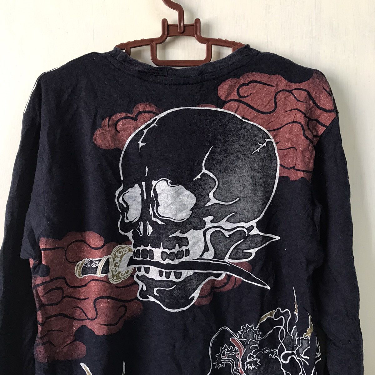 Art Comes First Out Reef Skull & Dragon Printed Long Sleeve Sweatshirt/Shirt Size US M / EU 48-50 / 2 - 5 Thumbnail