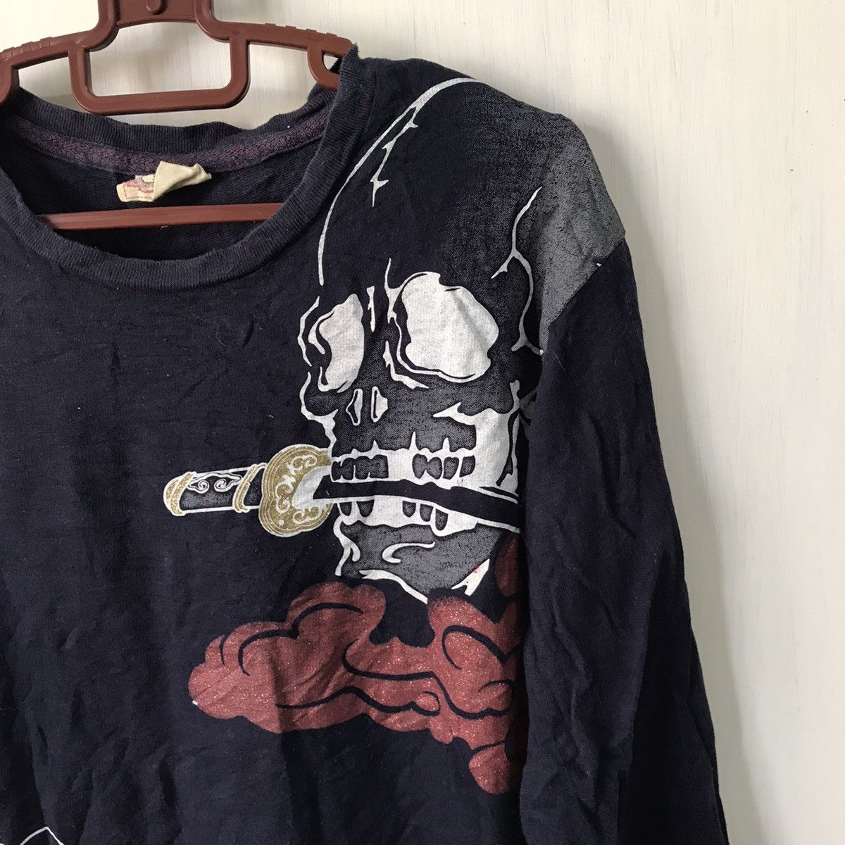 Art Comes First Out Reef Skull & Dragon Printed Long Sleeve Sweatshirt/Shirt Size US M / EU 48-50 / 2 - 3 Thumbnail