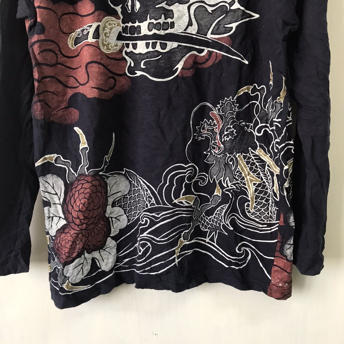 Art Comes First Out Reef Skull & Dragon Printed Long Sleeve Sweatshirt/Shirt Size US M / EU 48-50 / 2 - 6 Thumbnail