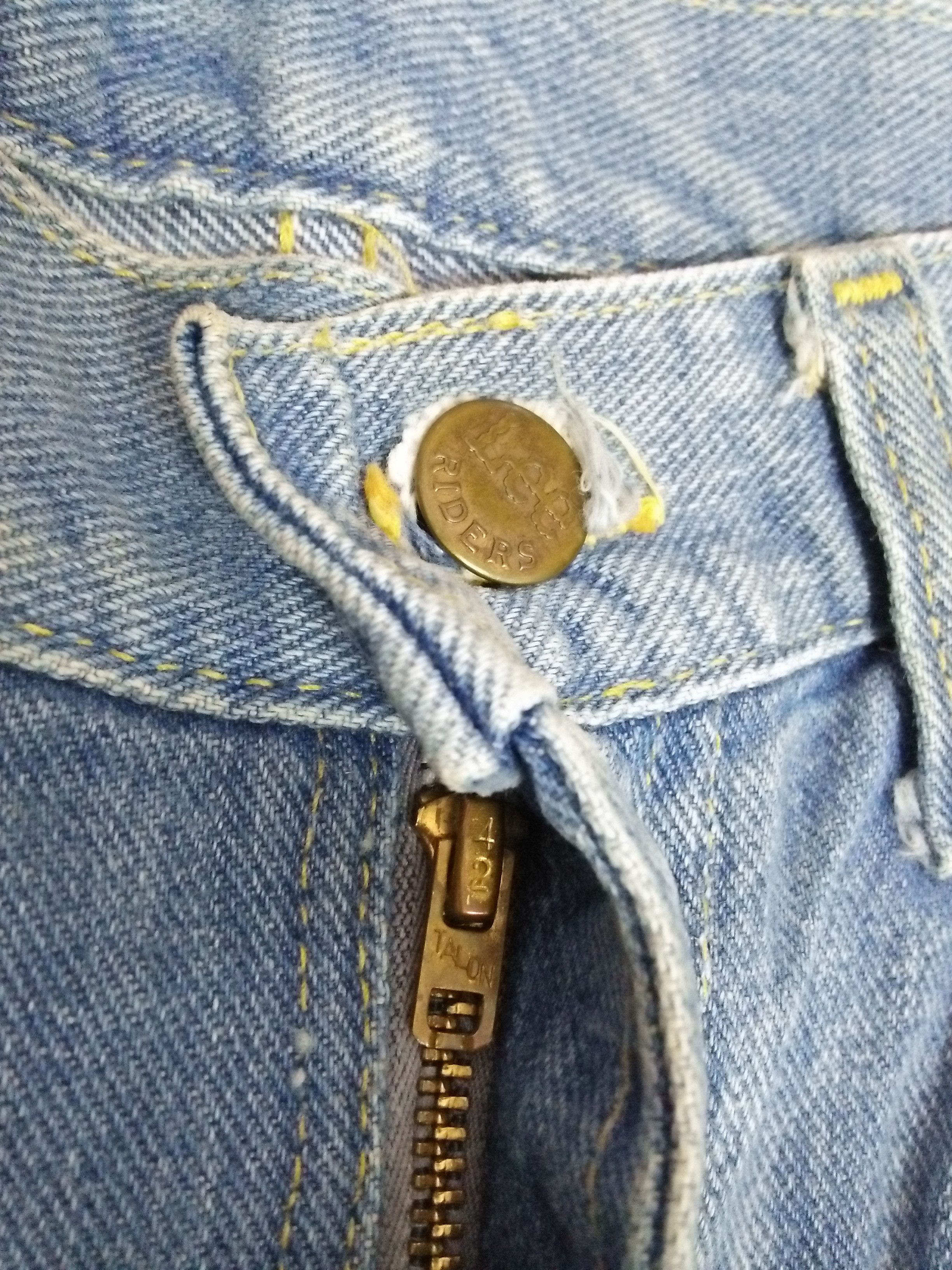 Lee × Vintage 70s LEE RIDERS DENIM TALON 42 USA WAIST 32 (A834) Size US 32 / EU 48 - 4 Thumbnail