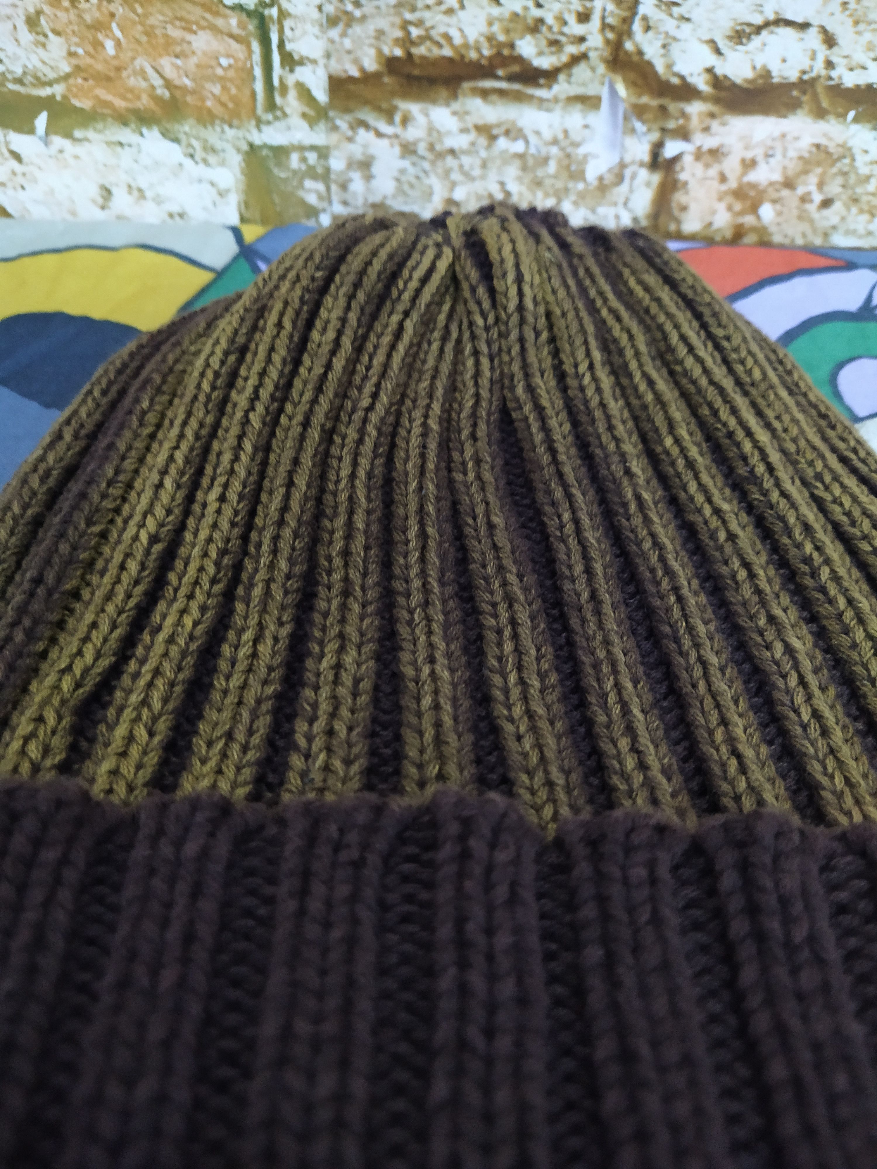 Japanese Brand 291295 = HOMME JAPAN CABLE KNIT BEANIE SPECIAL COLOR (B845) Size ONE SIZE - 2 Thumbnail