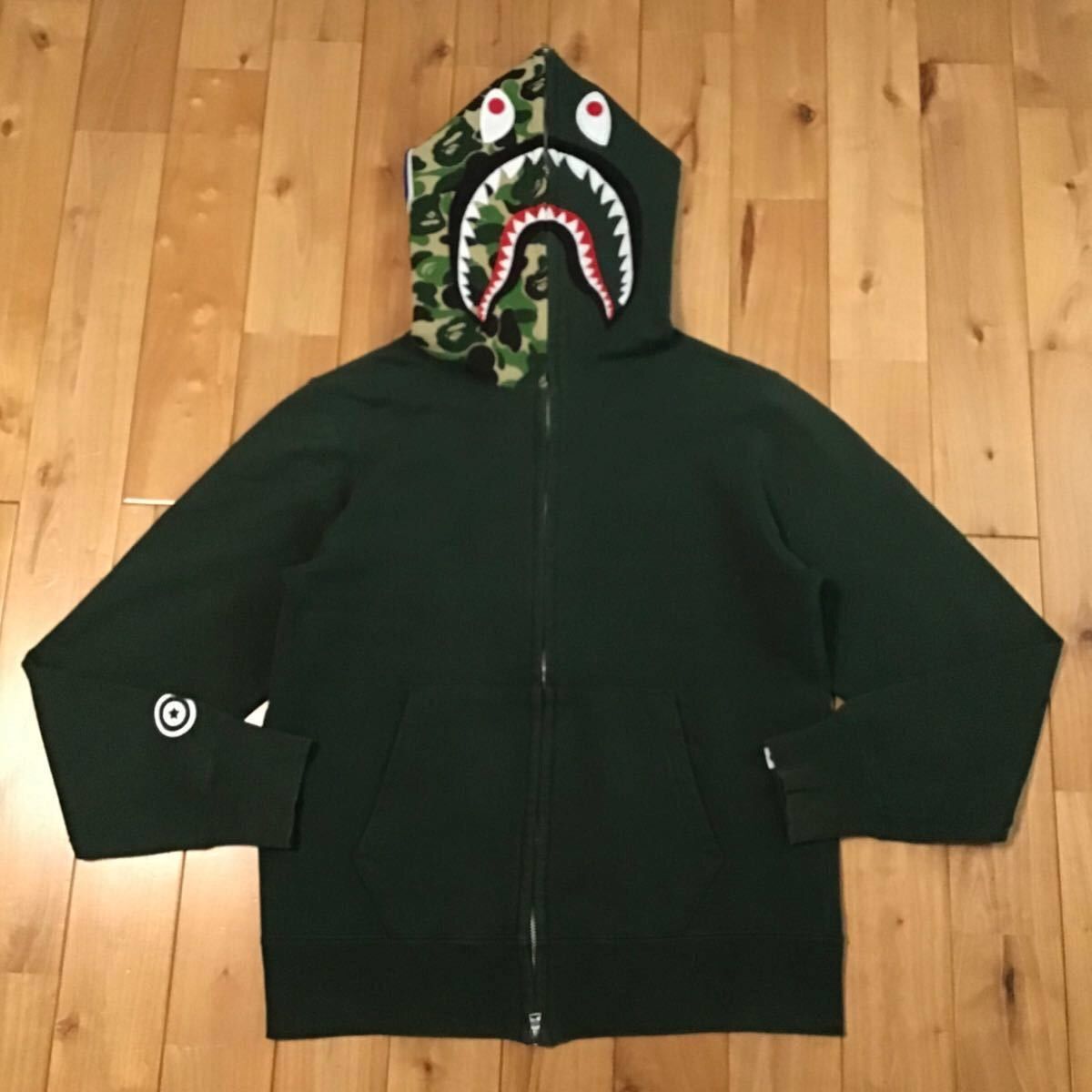 Bape BAPE ABC camo green × DARK green shark full zip hoodie APE Size US M / EU 48-50 / 2 - 1 Thumbnail