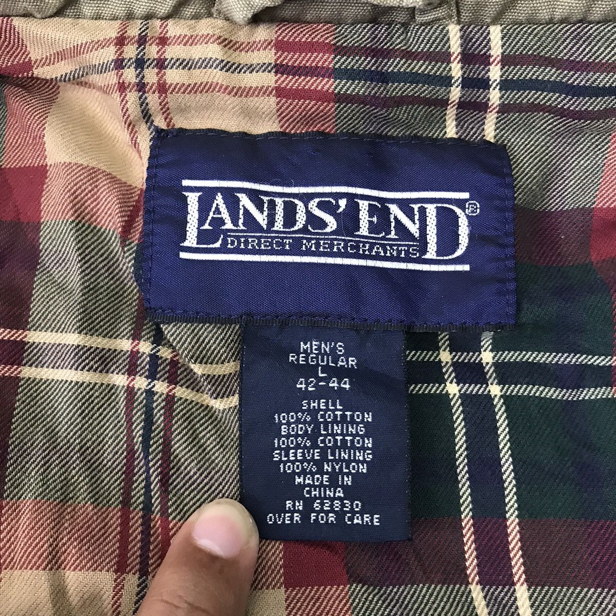 Lands' End × Vintage Vtg Lands’End Outdoor Style Jacket Size US L / EU 52-54 / 3 - 16 Thumbnail