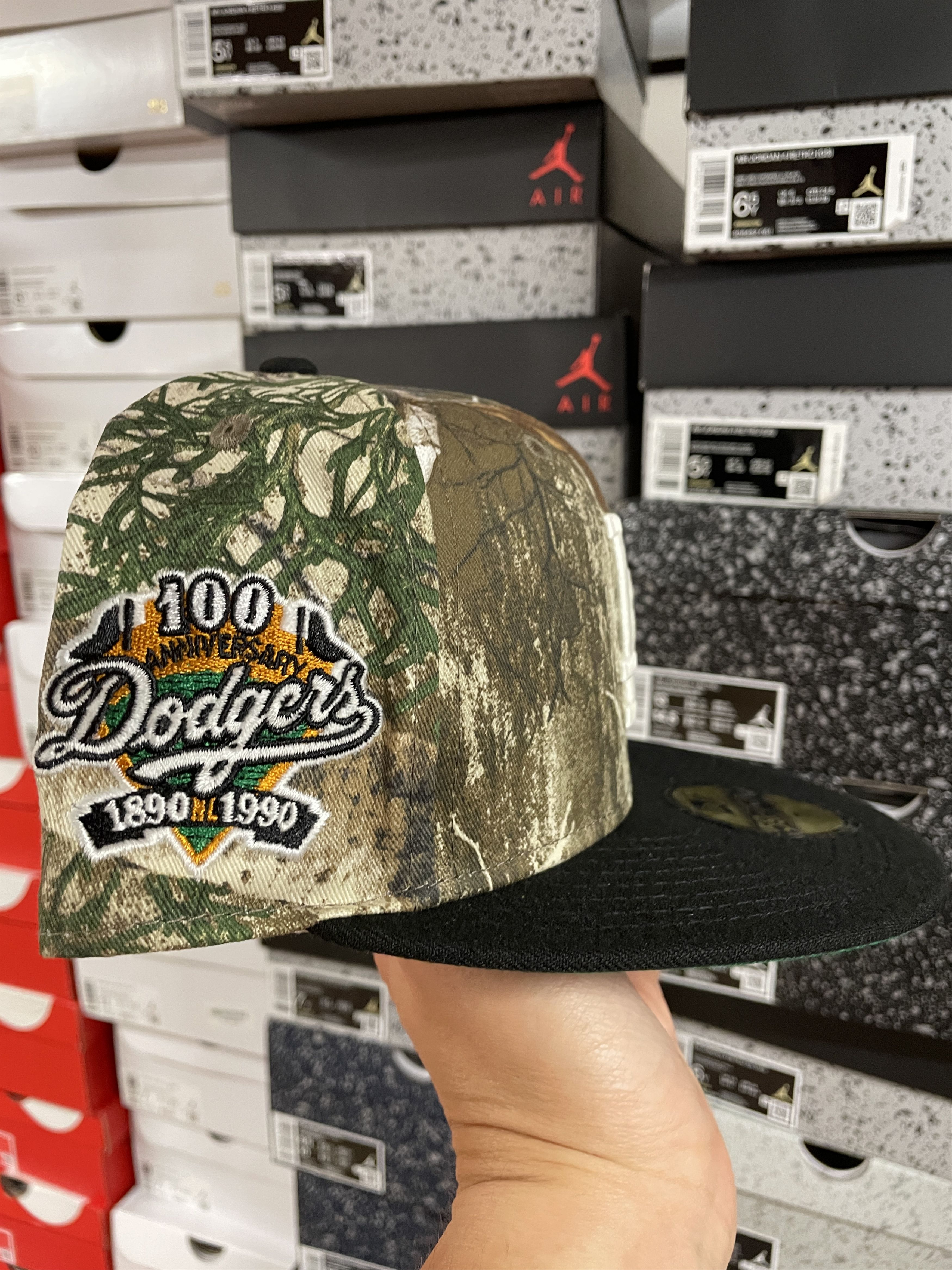 MLB × New Era 7 3/8 RealTree Camo Los Angeles Dodgers LA 100 Years Stadium Size ONE SIZE - 3 Thumbnail