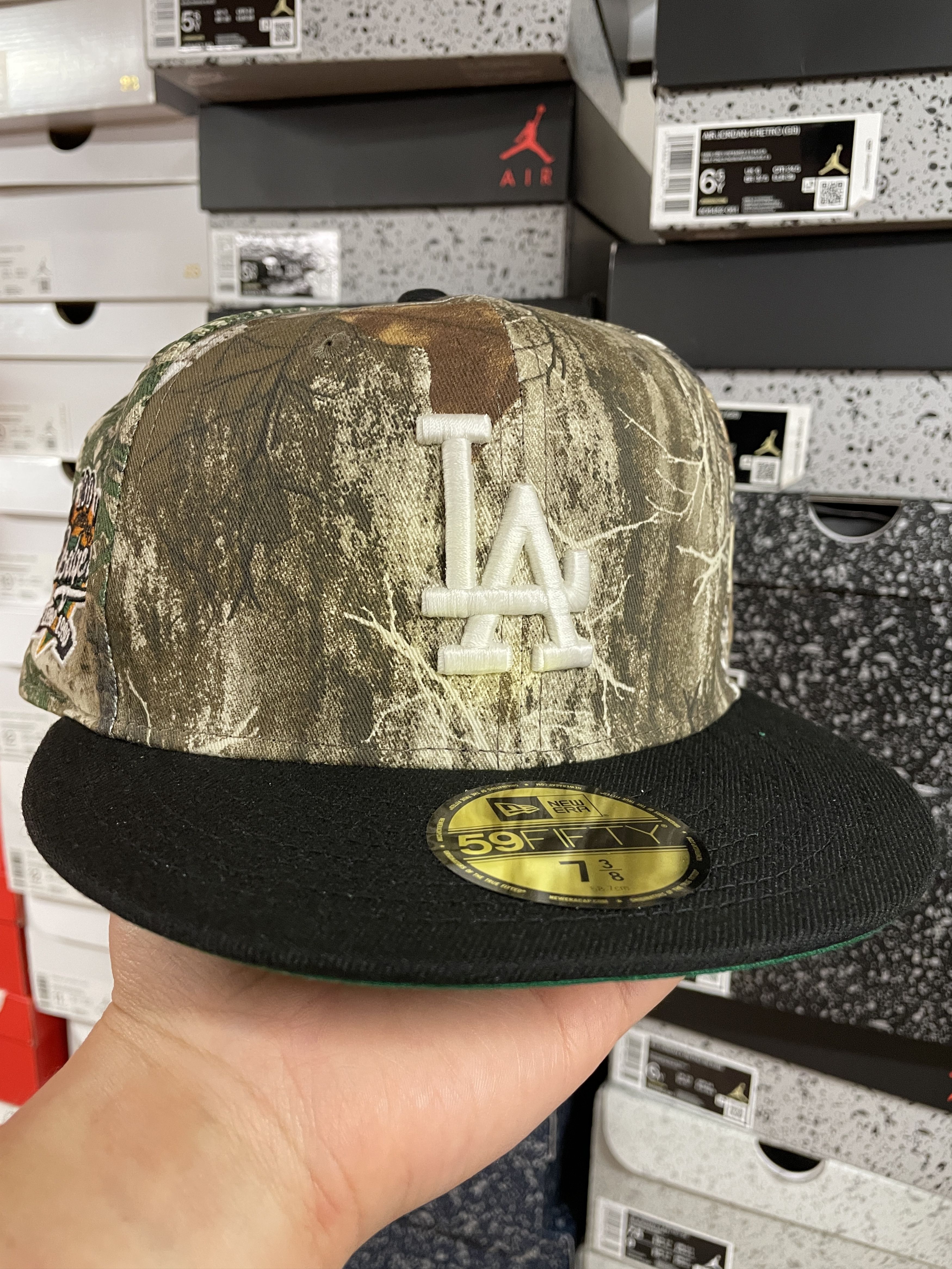 MLB × New Era 7 3/8 RealTree Camo Los Angeles Dodgers LA 100 Years Stadium Size ONE SIZE - 1 Thumbnail