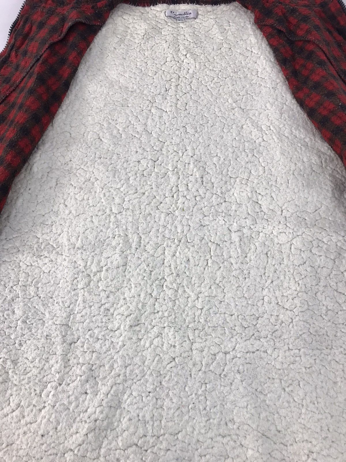 Japanese Brand × Vintage Camellia Vest Plaid Checked Insulated Wool Sherpa Inner Size US M / EU 48-50 / 2 - 5 Thumbnail