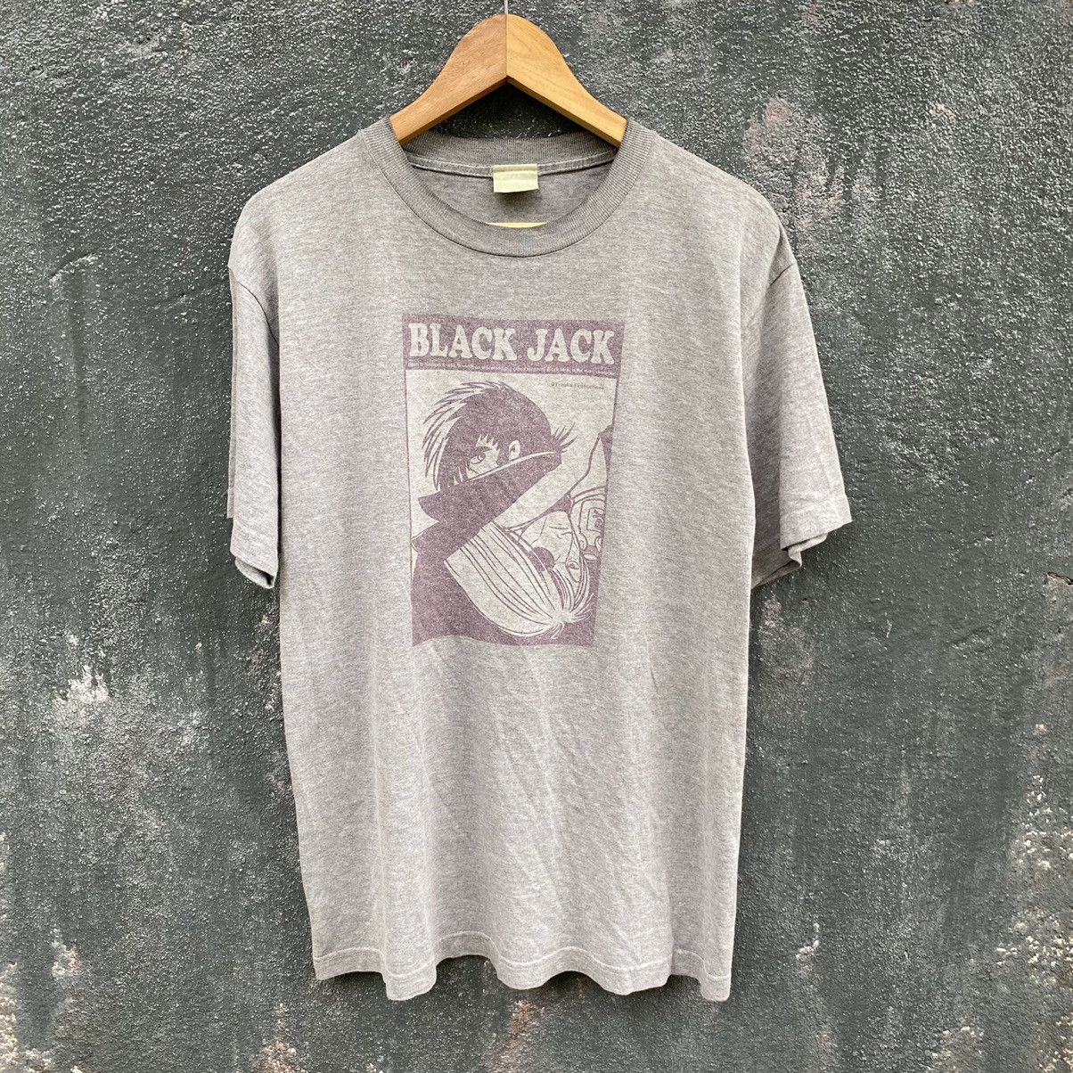 image of Anima x Movie Vintage Black Jack Japanese Anime Movie Tee in Grey, Men's (Size Large)