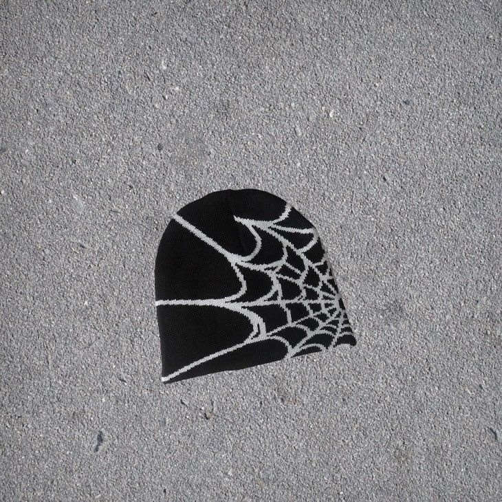Japanese Brand 🕷️🕸️y2k Spider Web Beanie Hat 🕸 Size ONE SIZE - 1 Preview