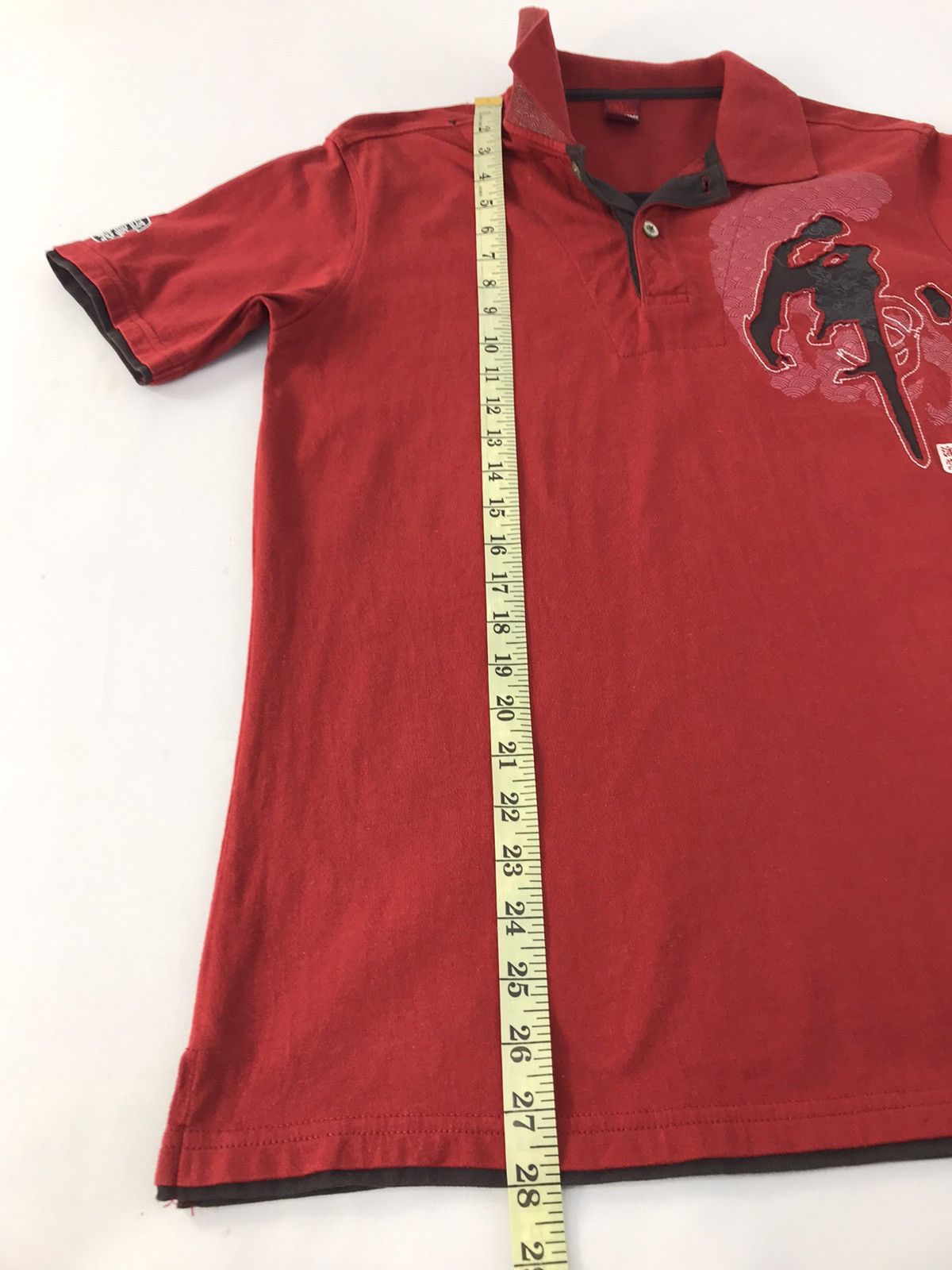 Japanese Brand Japanese Brand Blue Toms Printed Dragon Polo T-Shirt Size US M / EU 48-50 / 2 - 10 Thumbnail