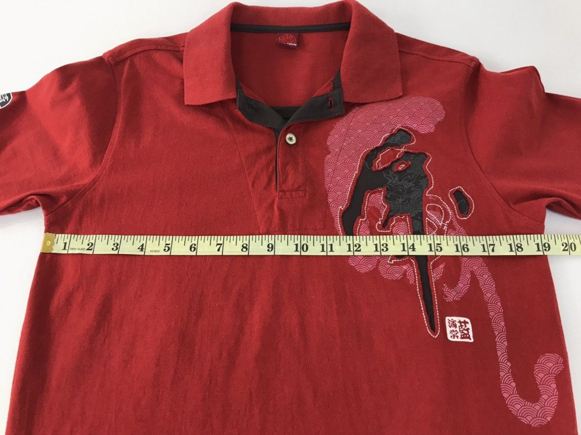 Japanese Brand Japanese Brand Blue Toms Printed Dragon Polo T-Shirt Size US M / EU 48-50 / 2 - 9 Thumbnail