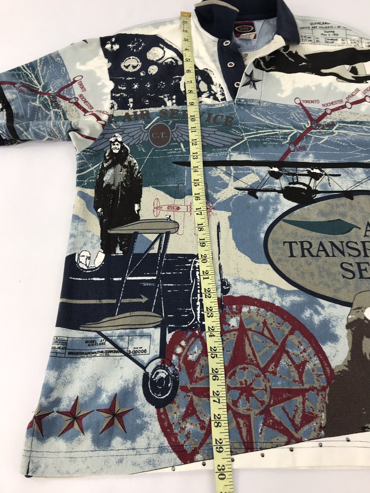 Japanese Brand × Vintage Vintage CT Air Transportatic Service Full Print Design Size US L / EU 52-54 / 3 - 8 Thumbnail